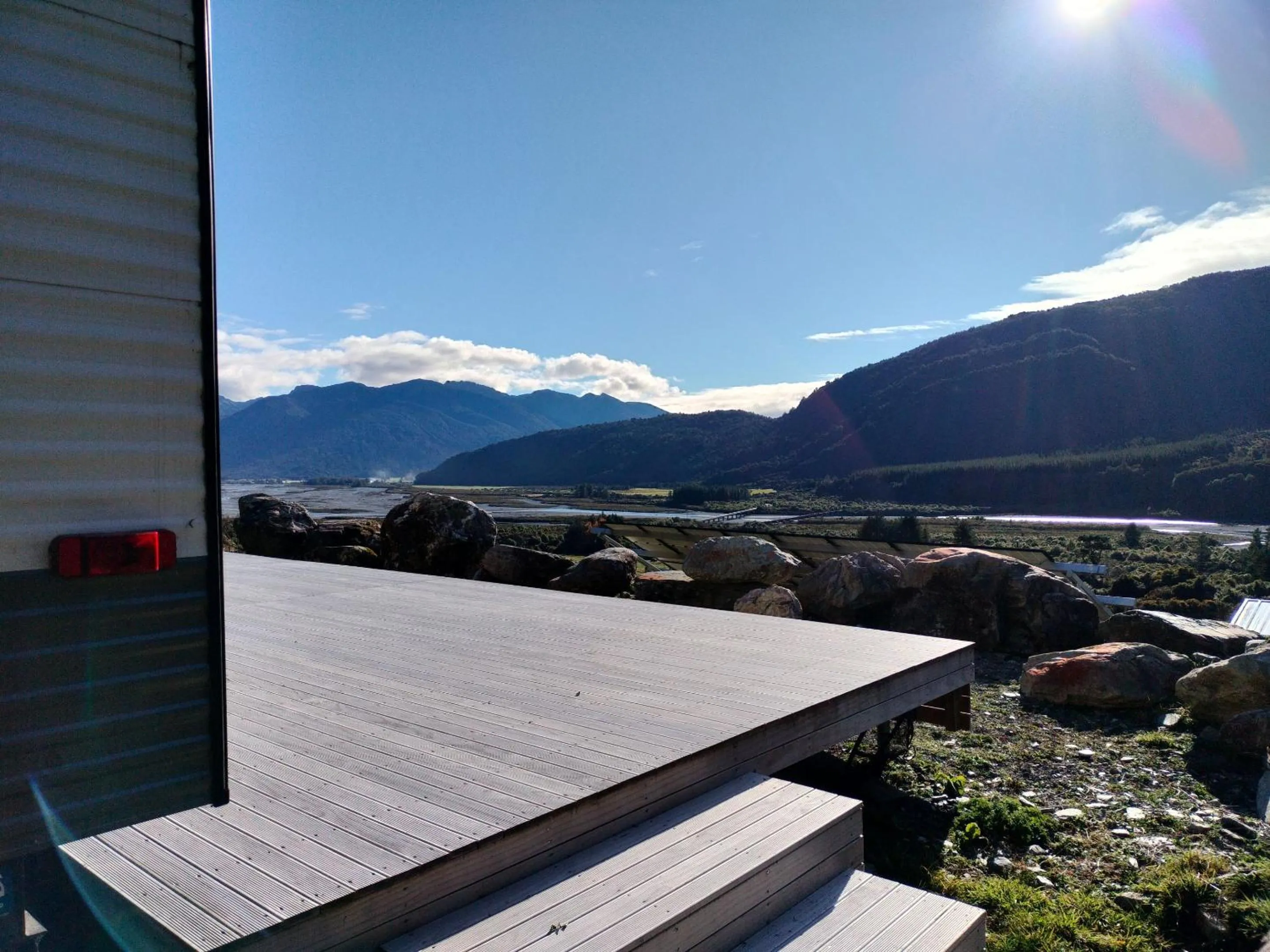 Patio in Jackson's Retreat Alpine Holiday Park