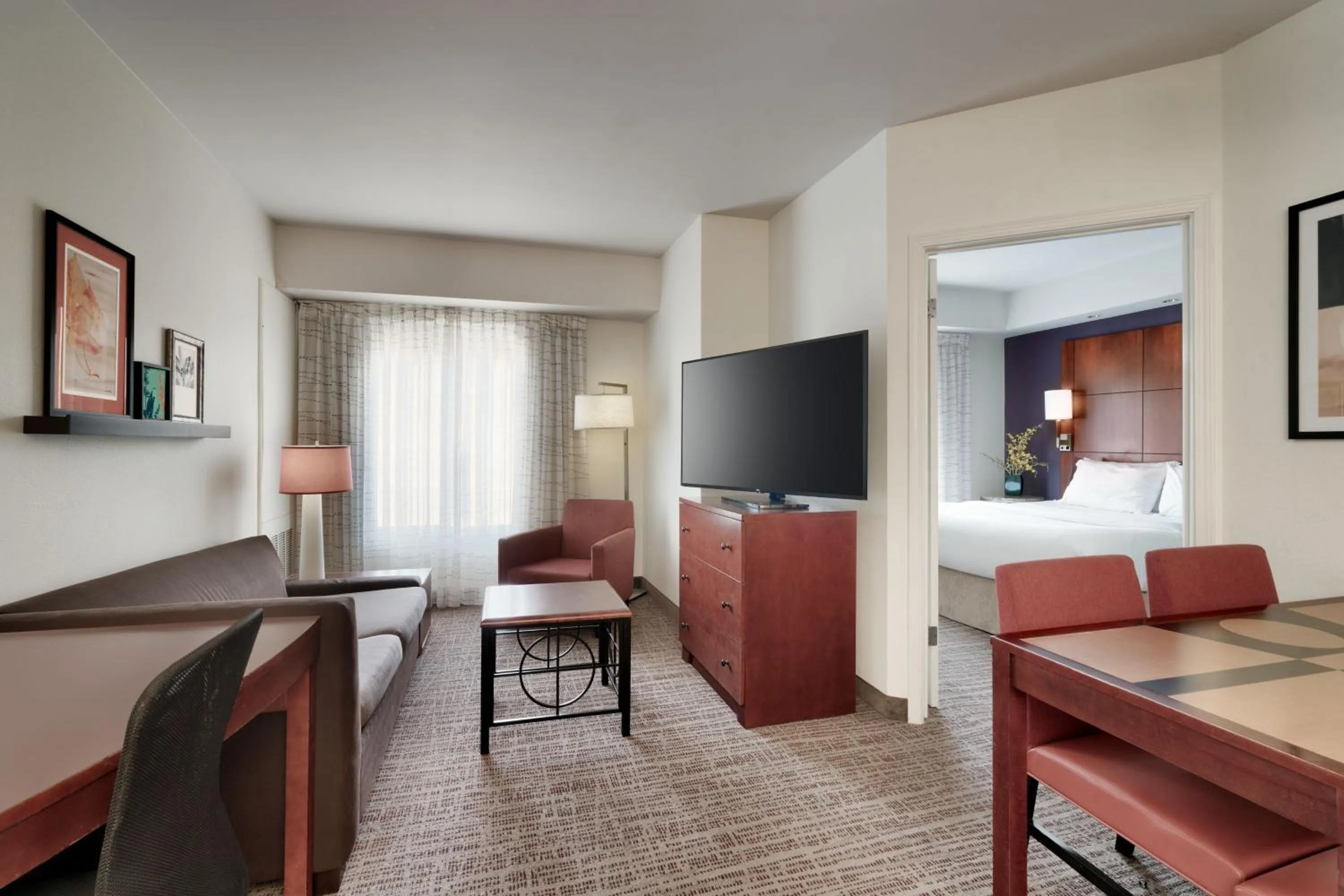 Living room, Bed in Residence Inn Jackson