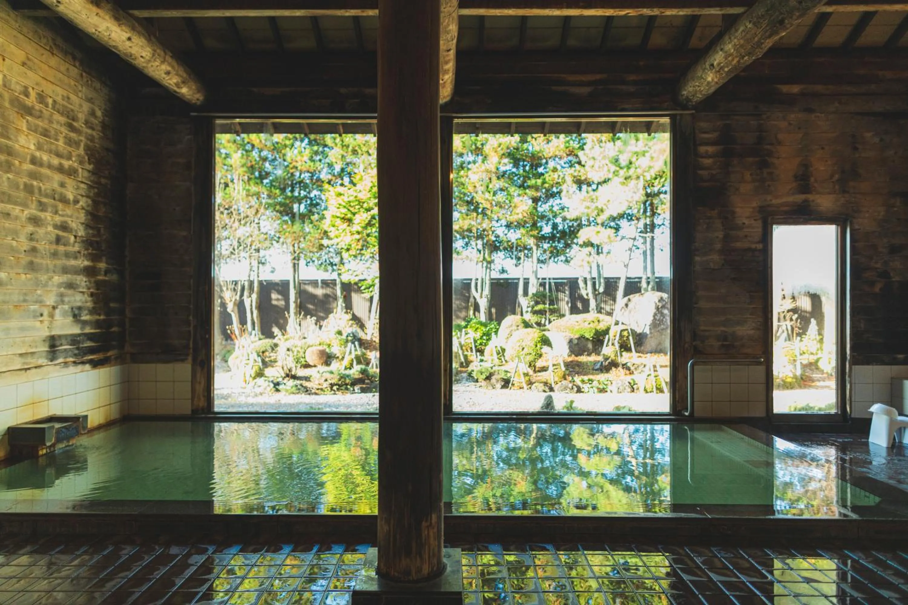 Hot Spring Bath in Onsen Yupopo