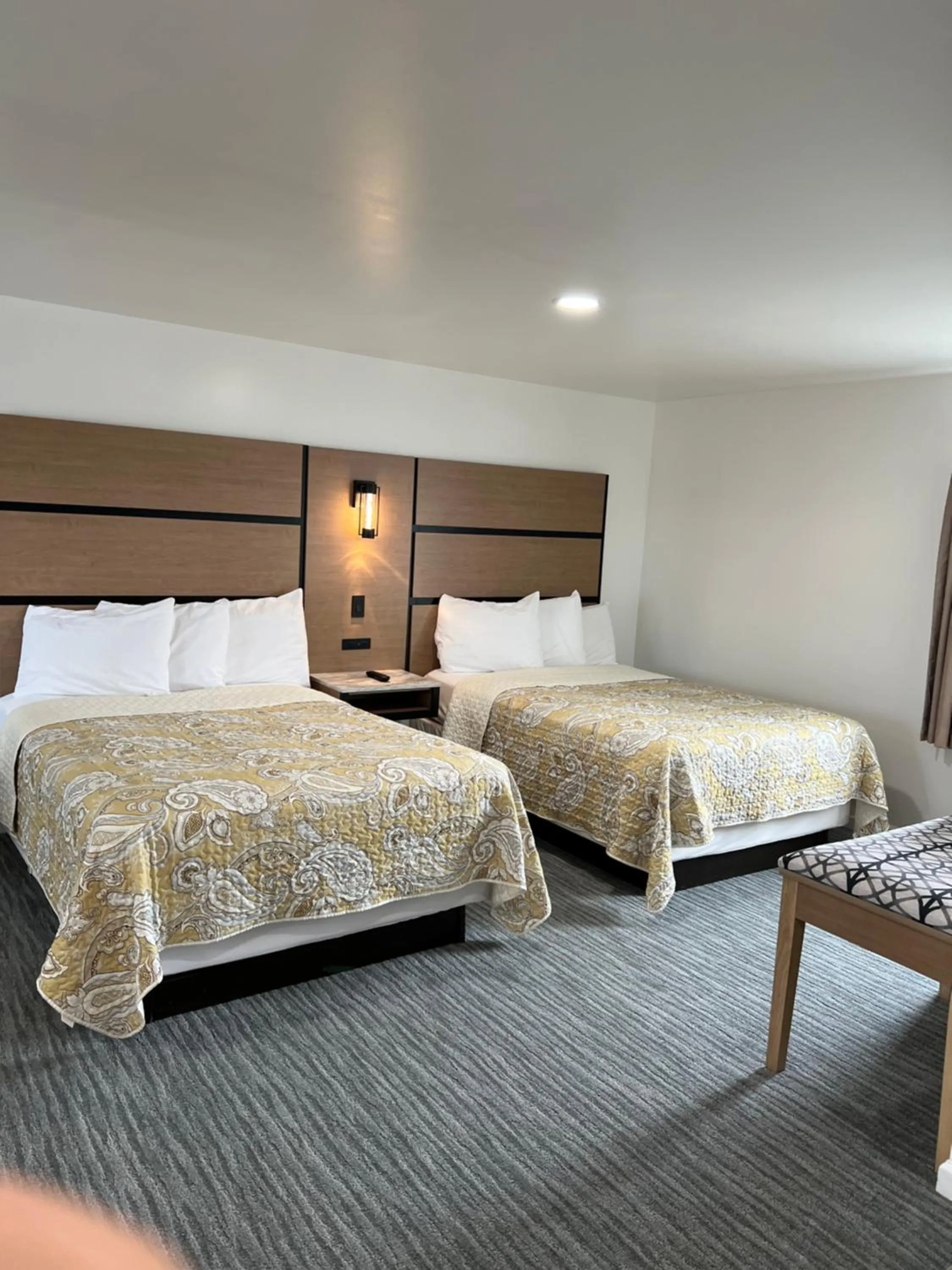 Bed in Crystal Sands Motel