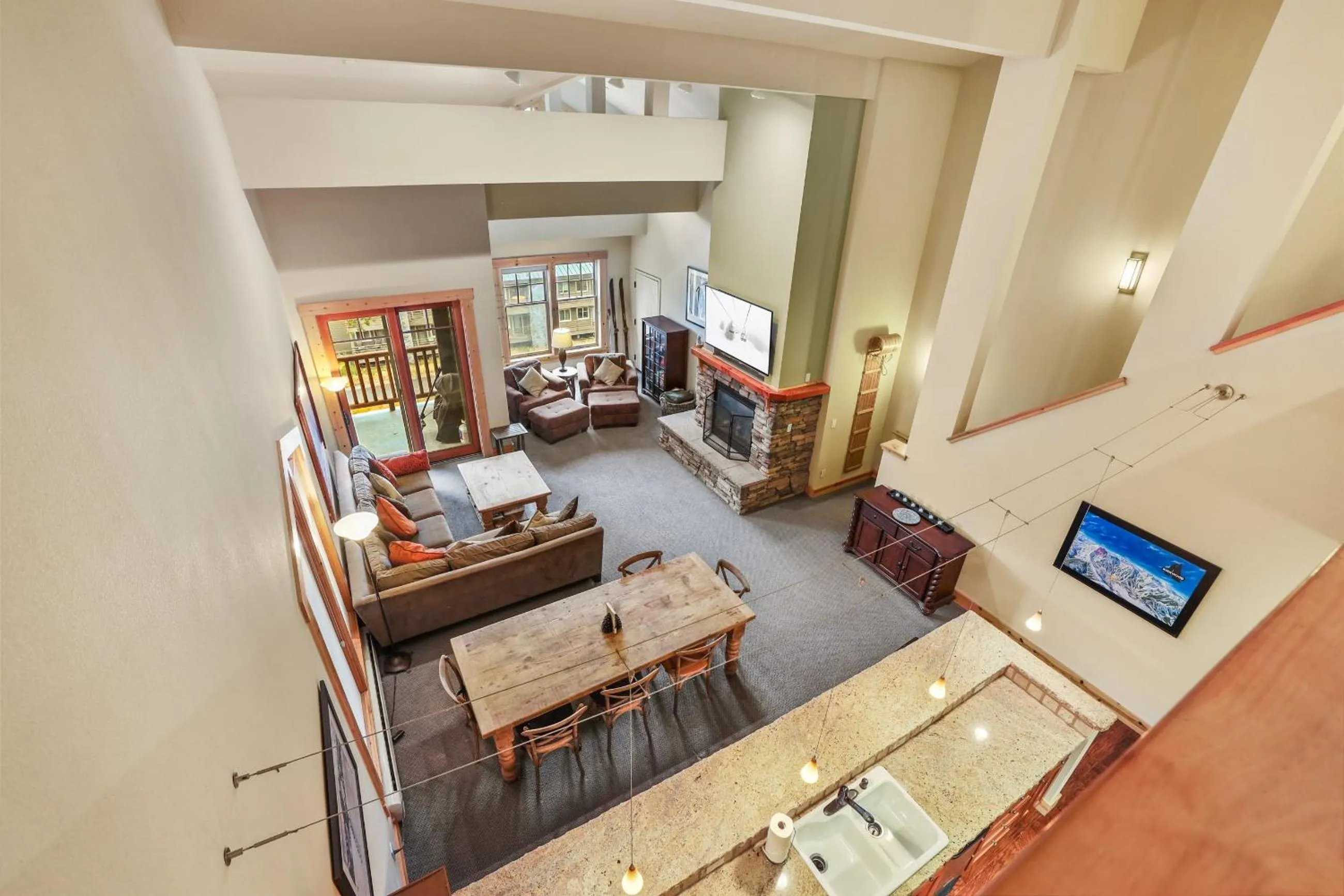 Living room in Kirkwood Mountain Resort Properties