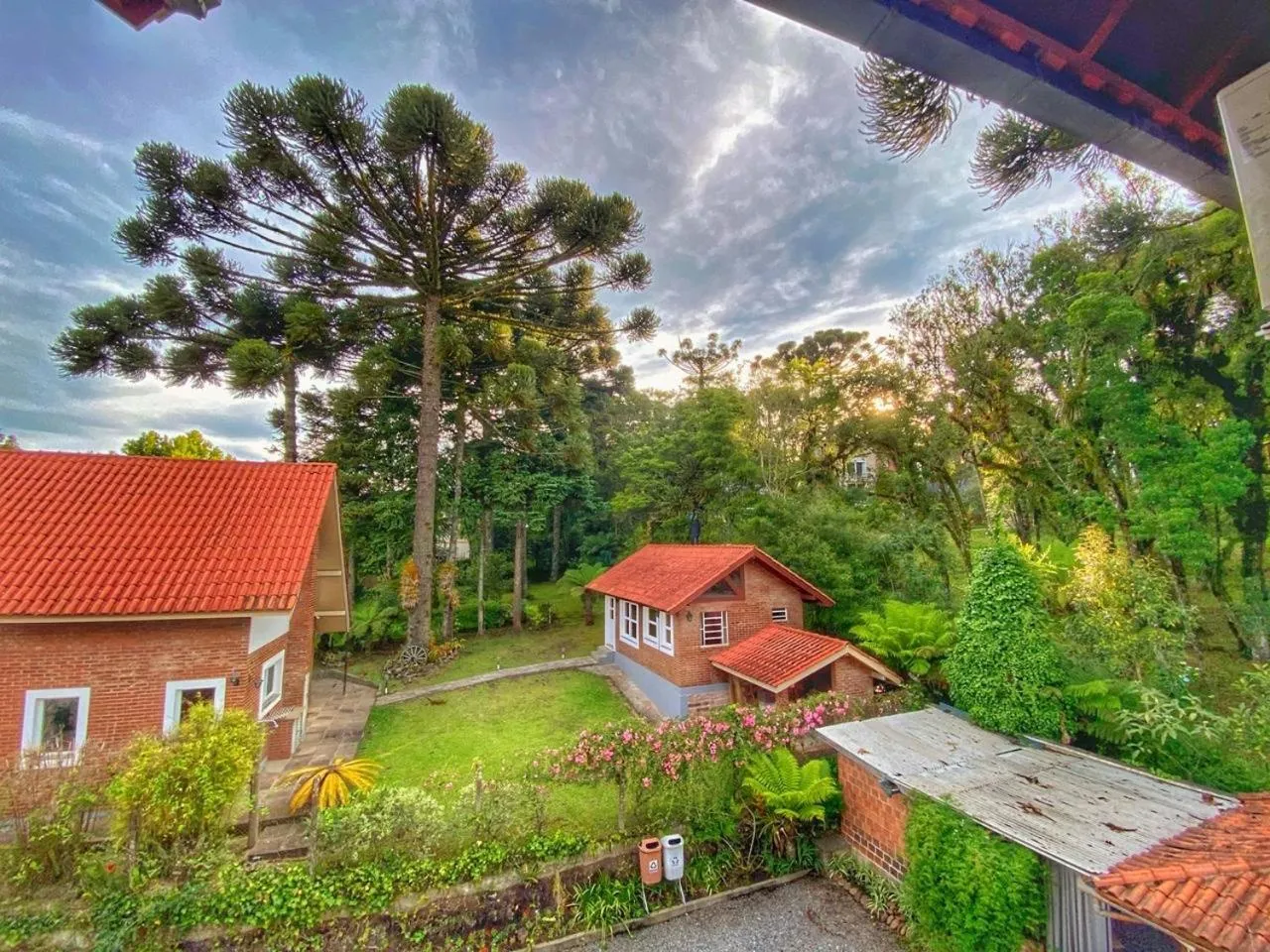 Garden view in Pousada Flor De Canela