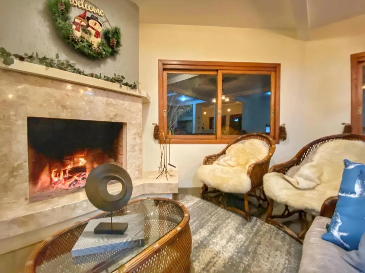 Seating area in Pousada Flor De Canela