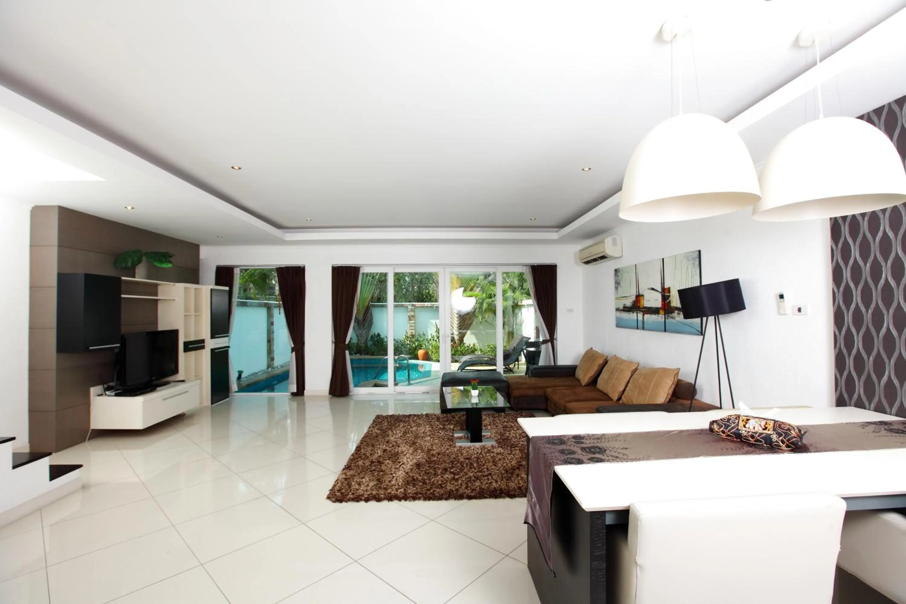Living room in Wongamat Pool Villas By Pattaya Sunny Rentals