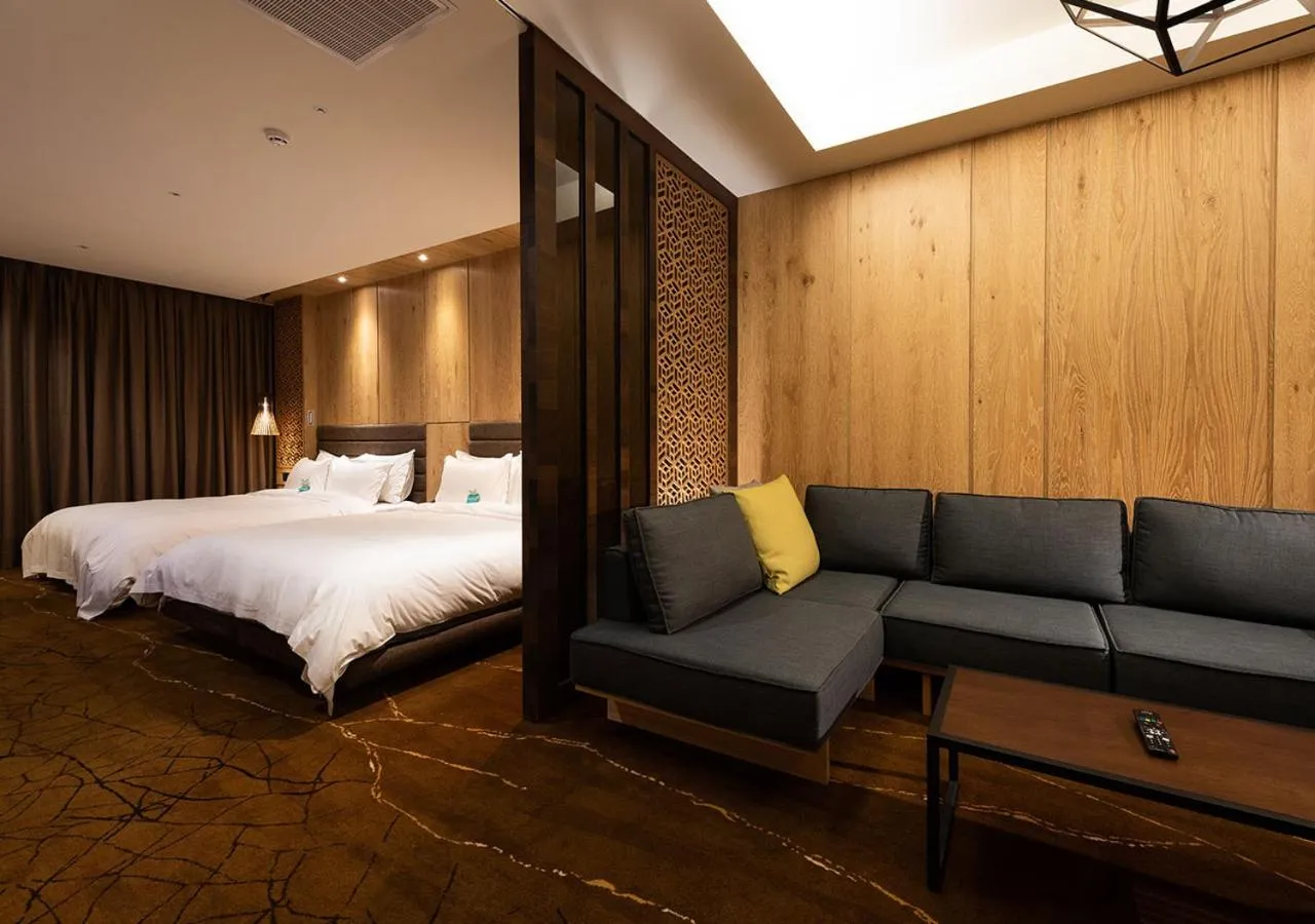 Bed in Hotel Château Anping