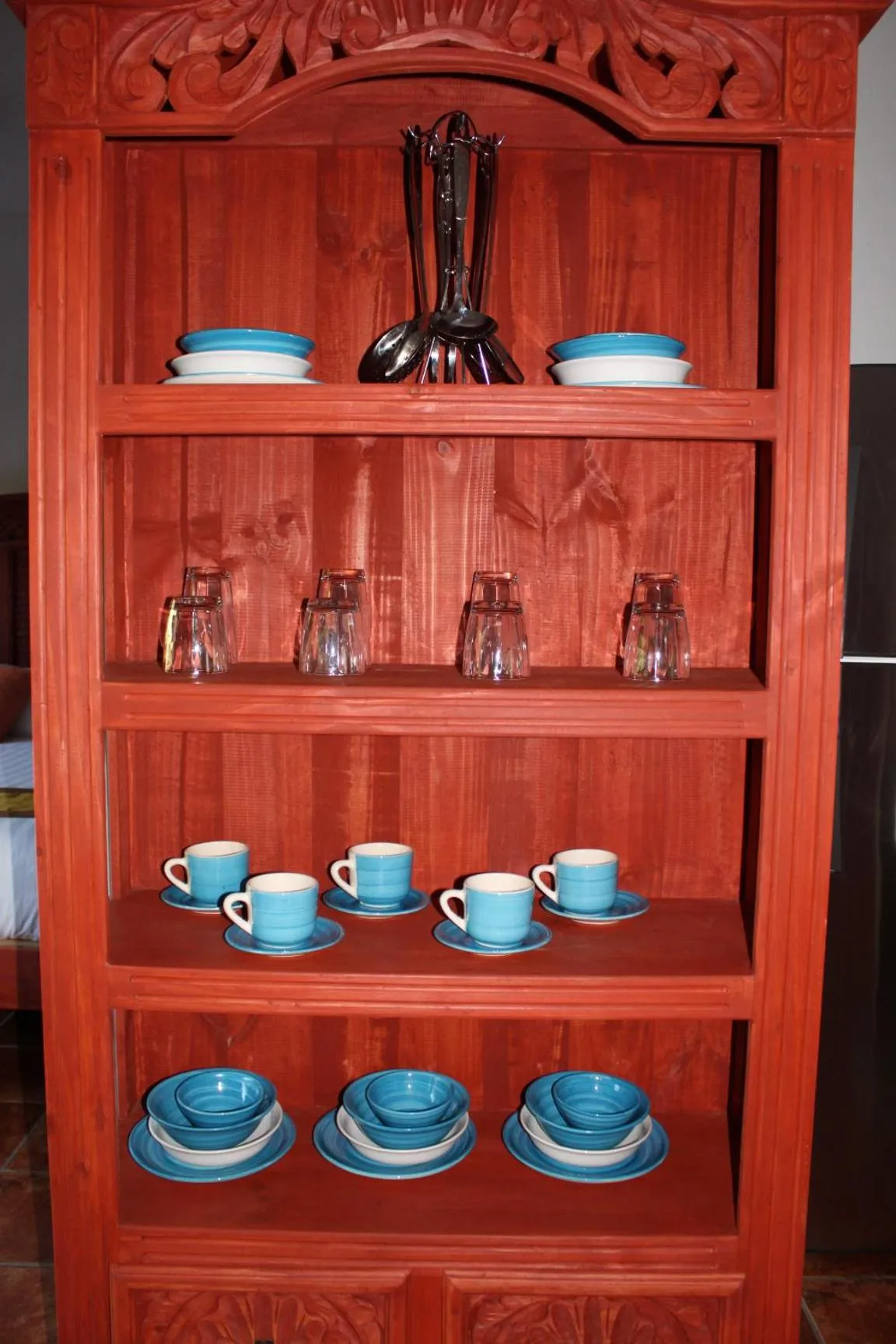 Kitchen or kitchenette in Villas Amalia Hotel