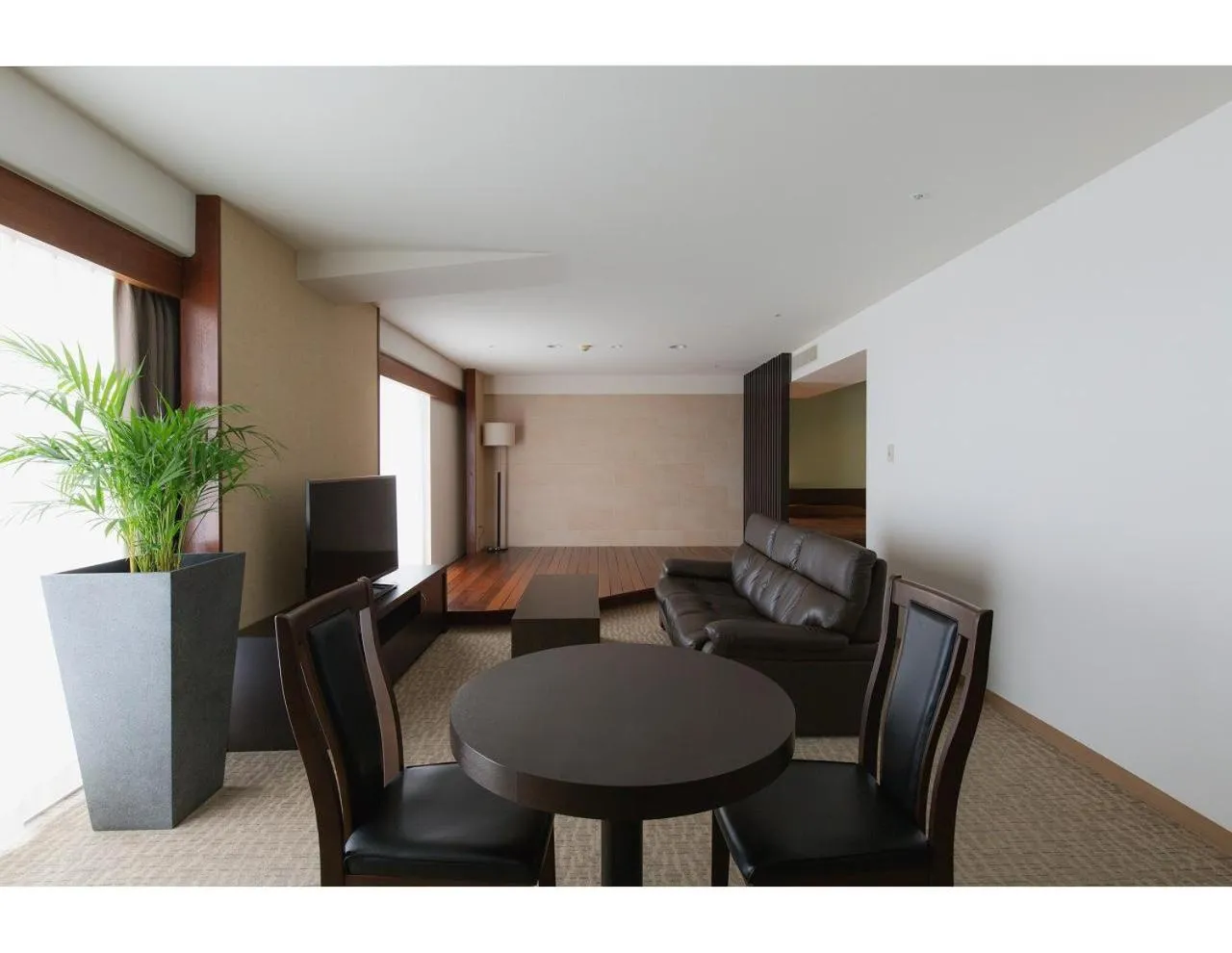 Seating area in EM Wellness Kurashinohakko Lifestyle Resort