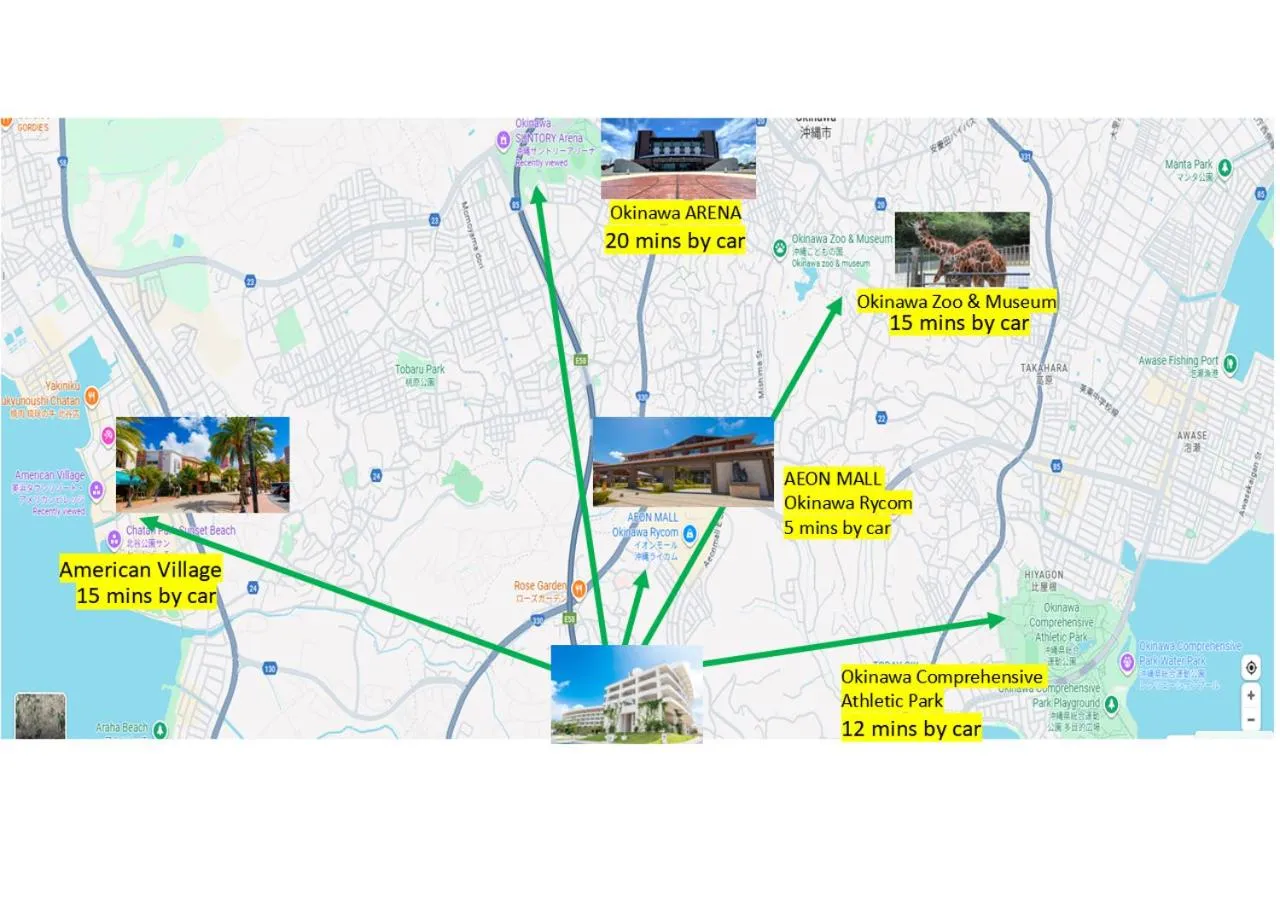 Nearby landmark in EM Wellness Kurashinohakko Lifestyle Resort