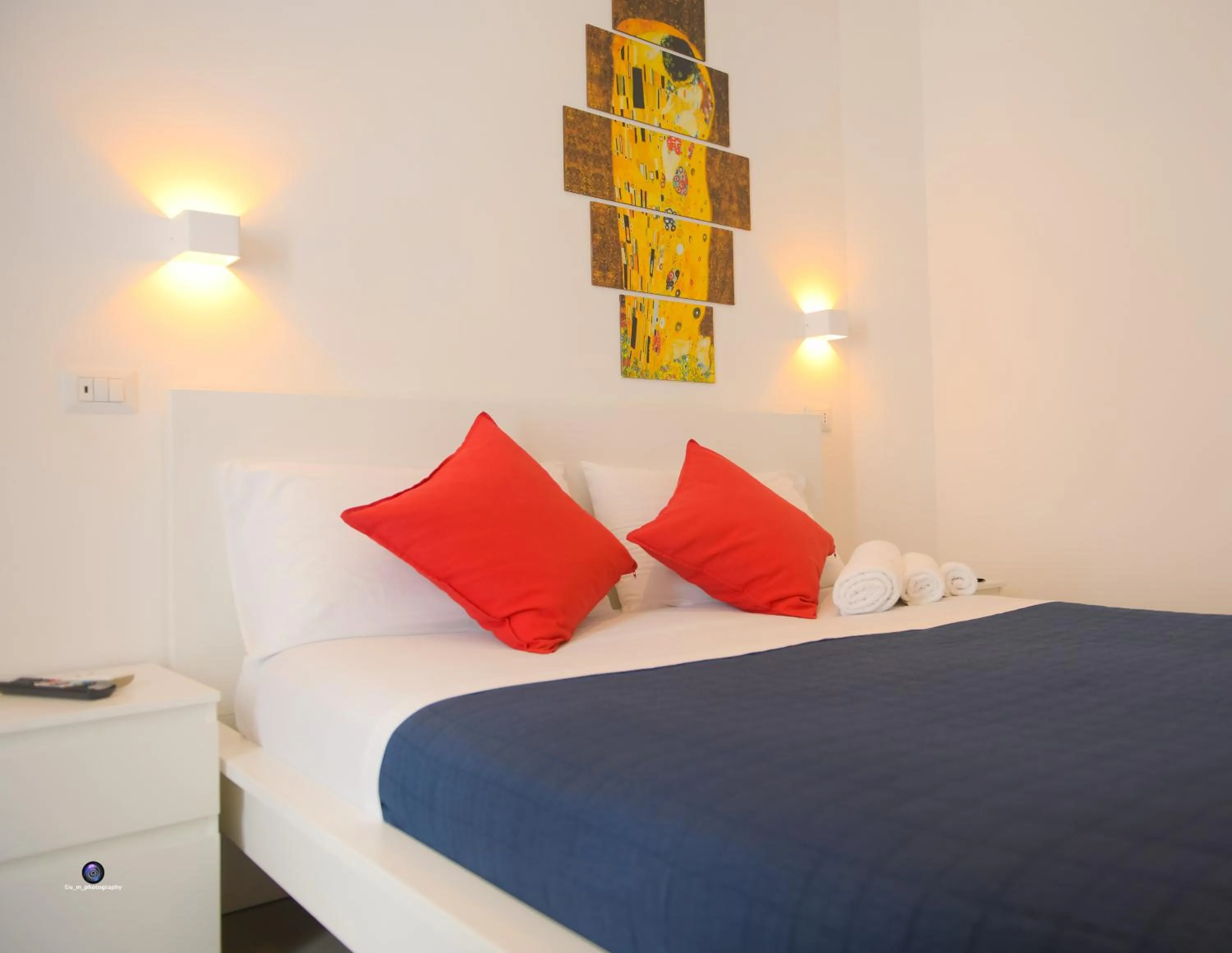 Bed in Palazzo Verdi Holiday Viterbo