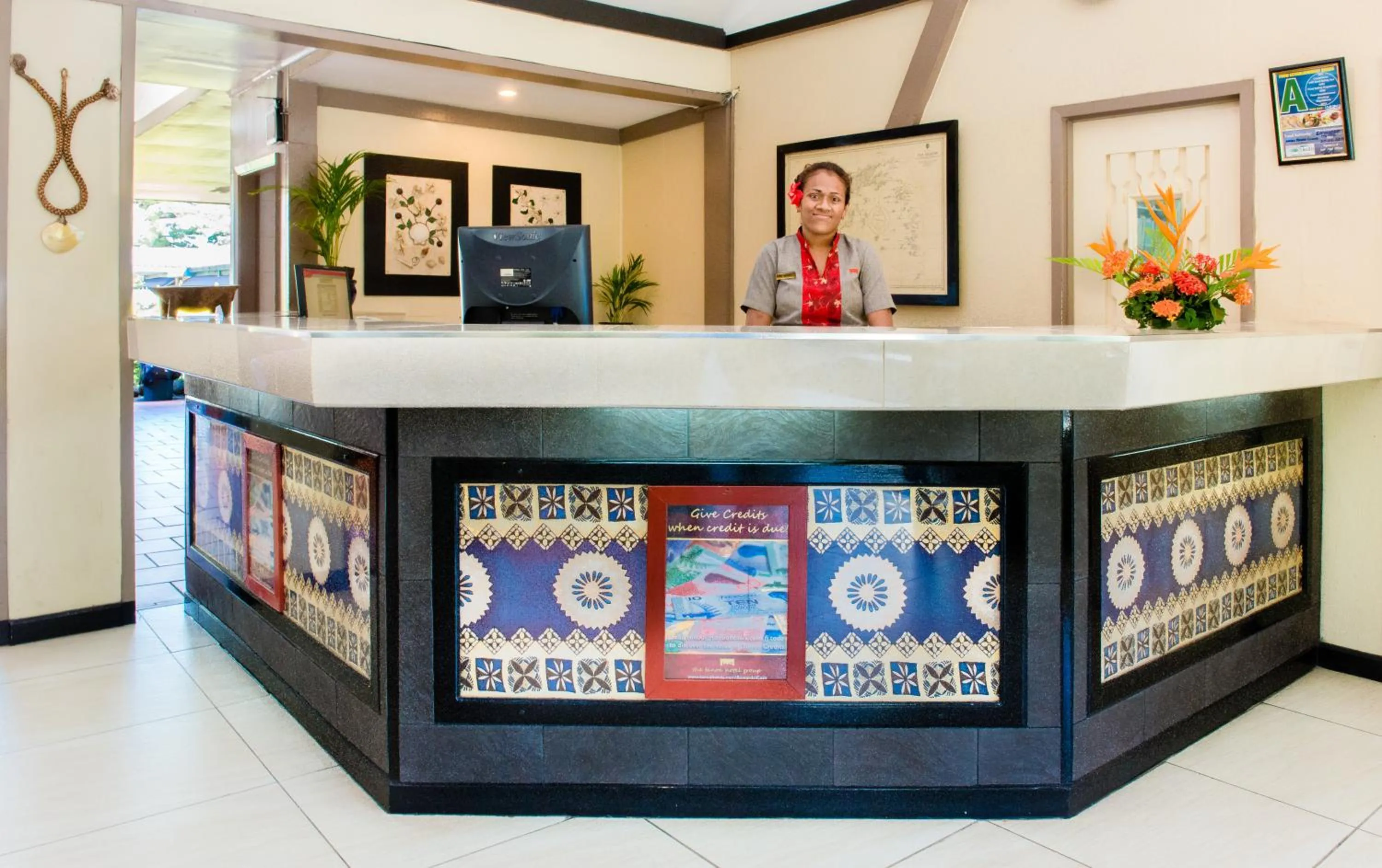 Lobby or reception in Tanoa Skylodge Hotel