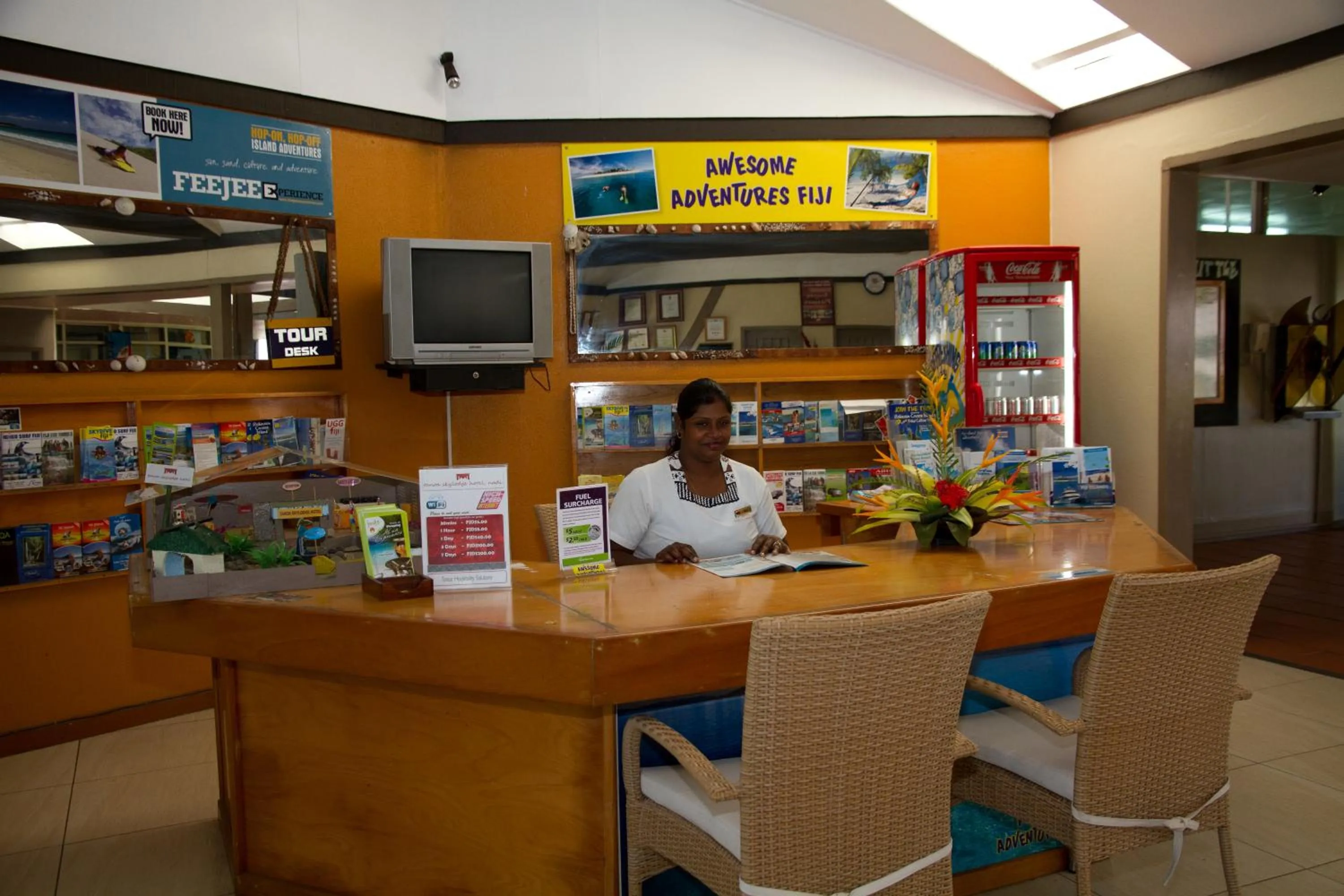 Staff in Tanoa Skylodge Hotel