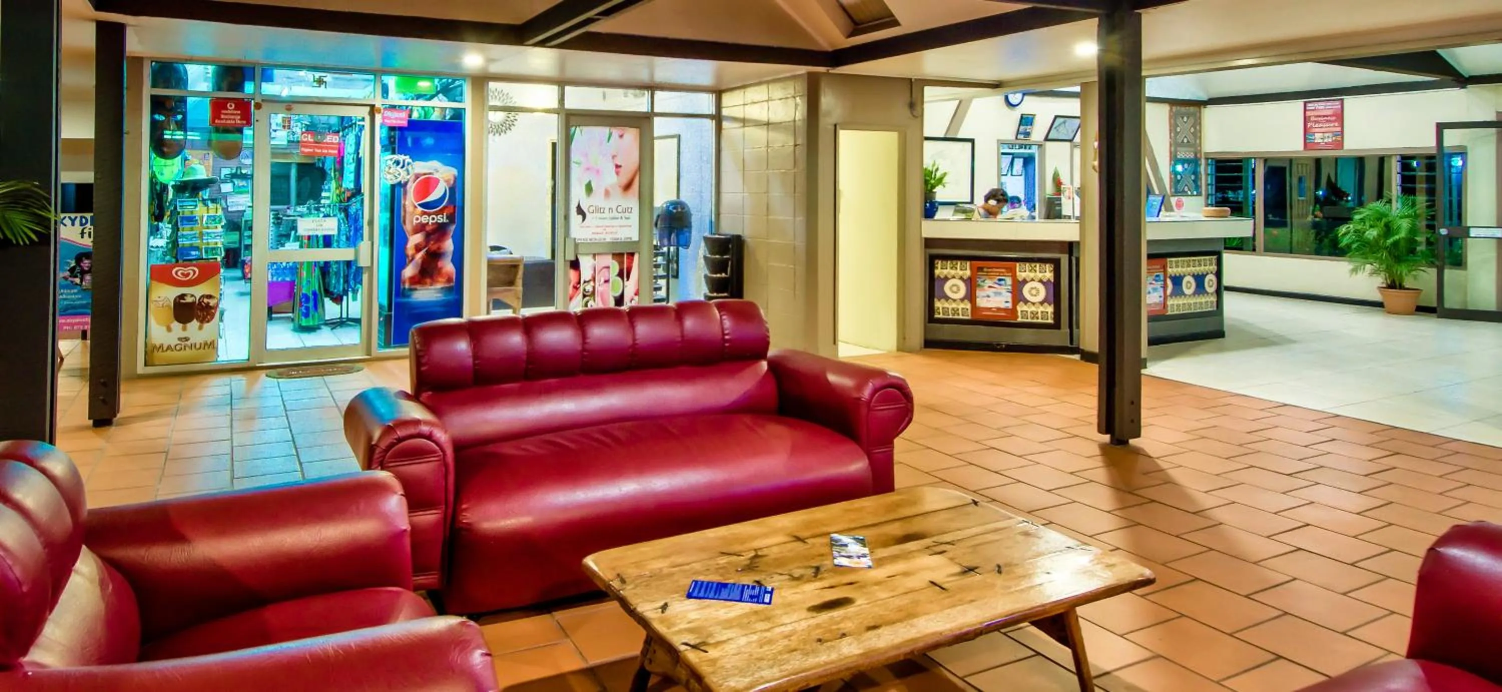 Lobby or reception in Tanoa Skylodge Hotel