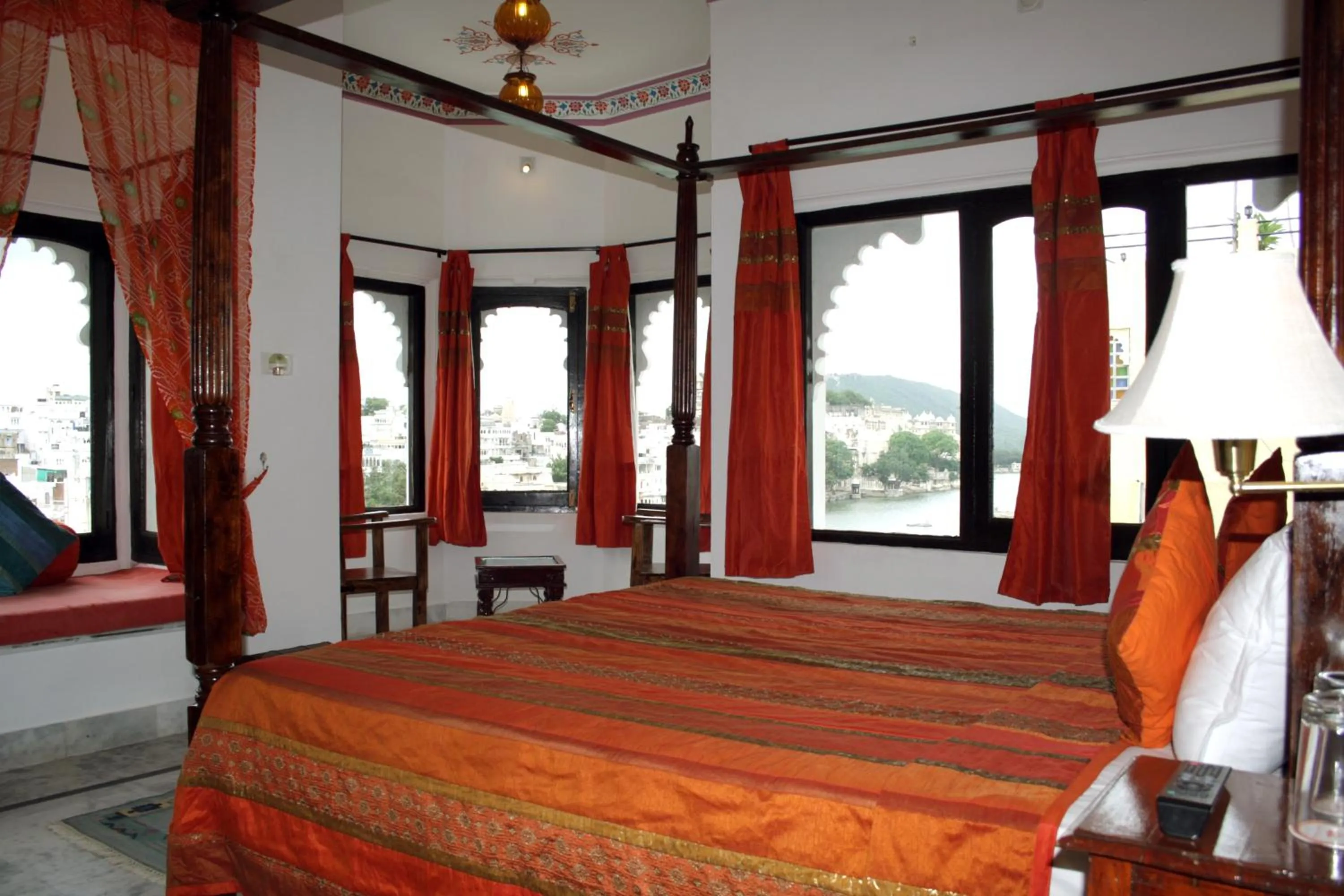 Bed in Karohi Haveli - A Heritage Hotel