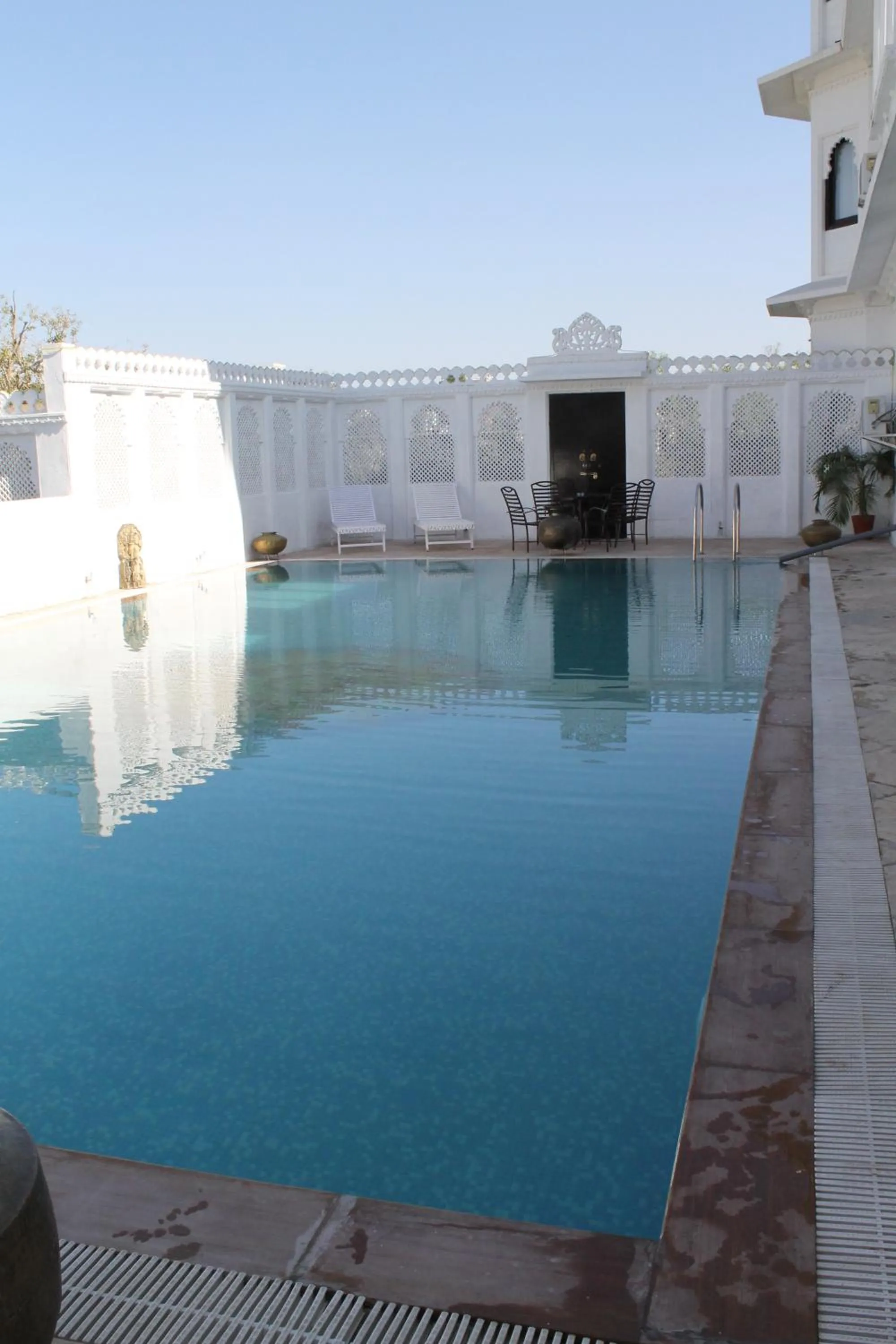 Pool view in Karohi Haveli - A Heritage Hotel