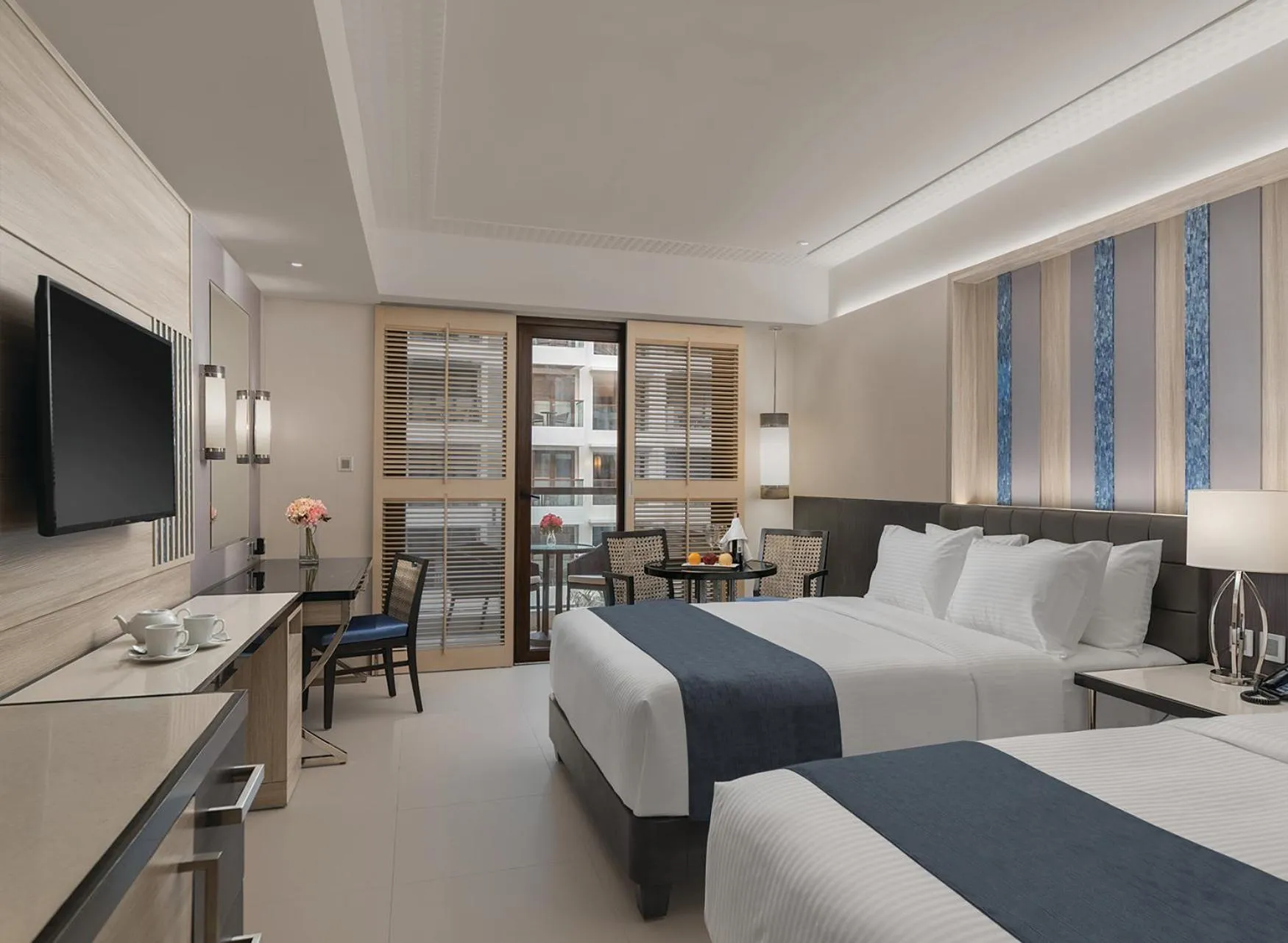 Bed in Henann Palm Beach Resort