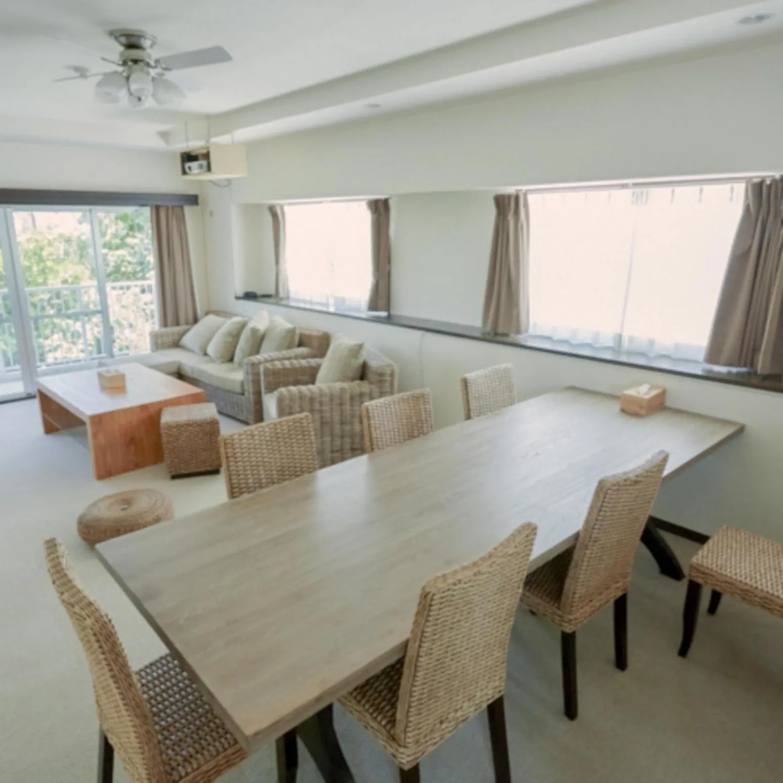 Living room in Scallop Beach Condominium