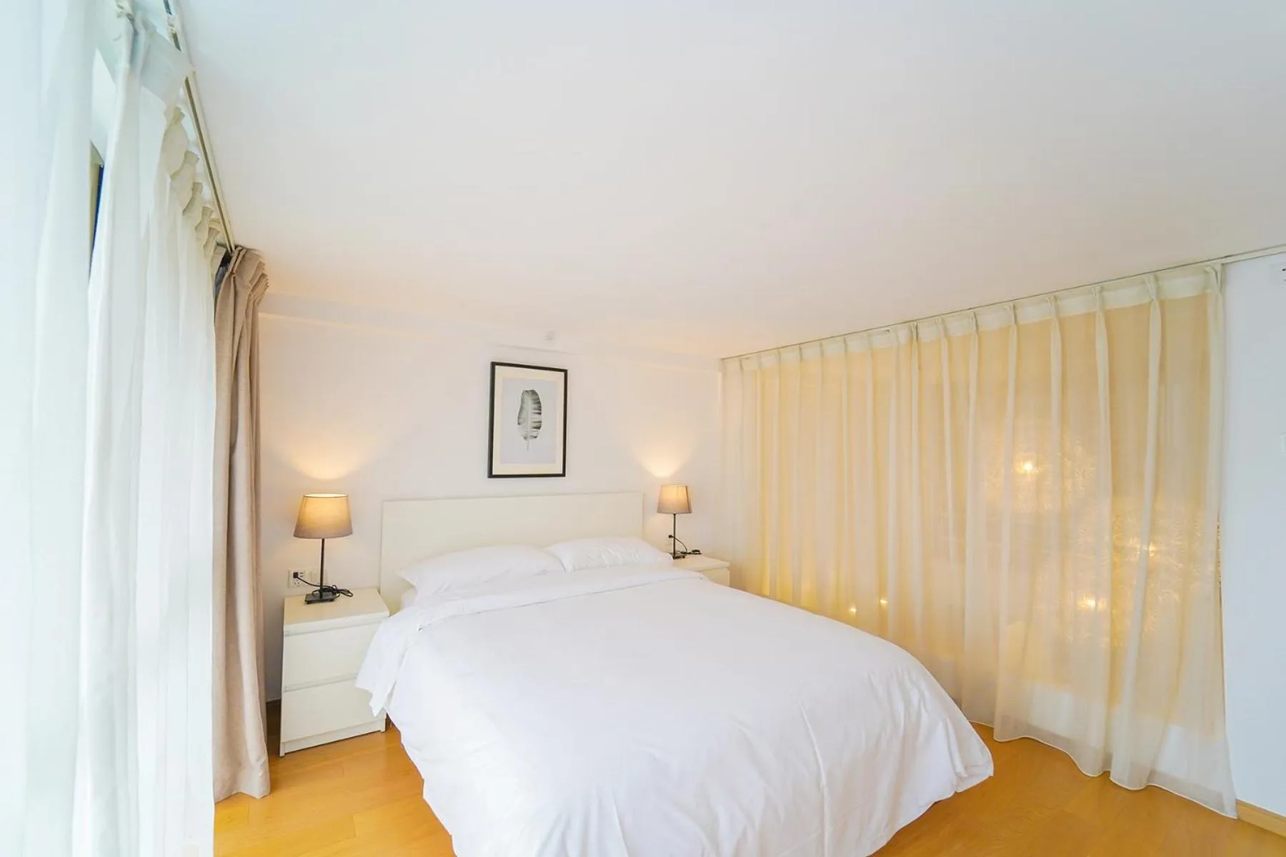 Bedroom, Bed in Lujiazui More Residence