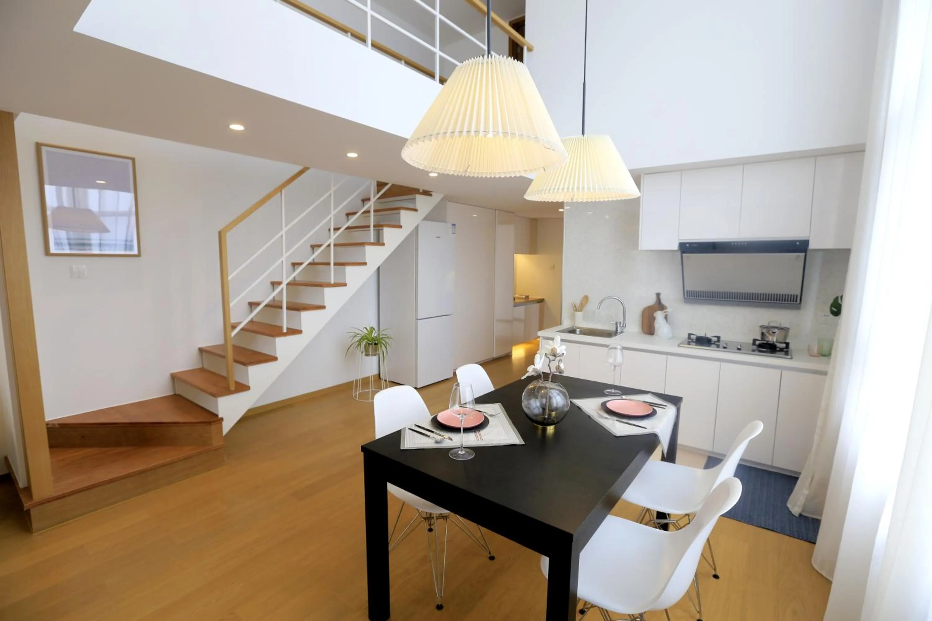 Kitchen or kitchenette in Lujiazui More Residence