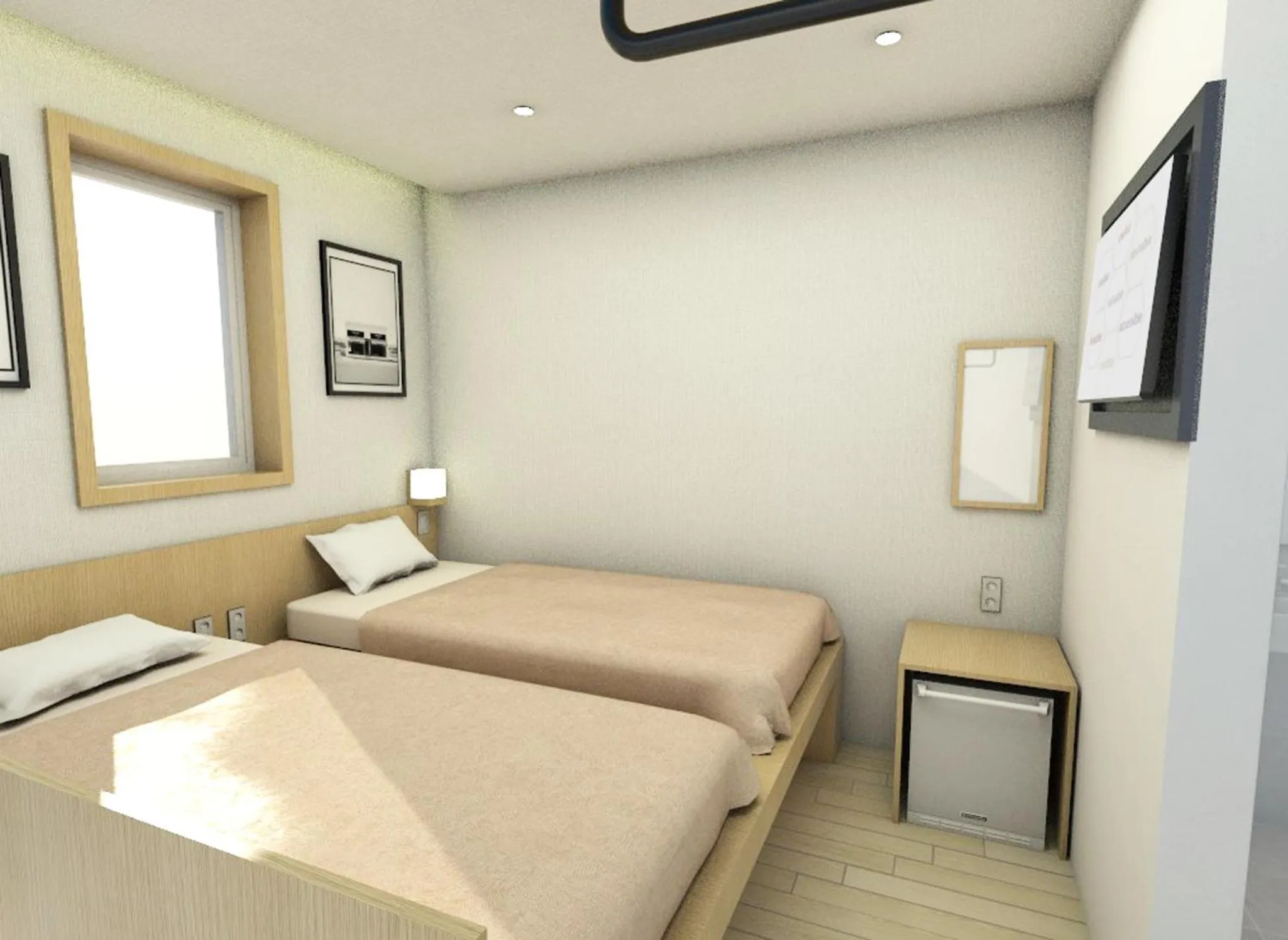 Bed in Artravel Myeongdong