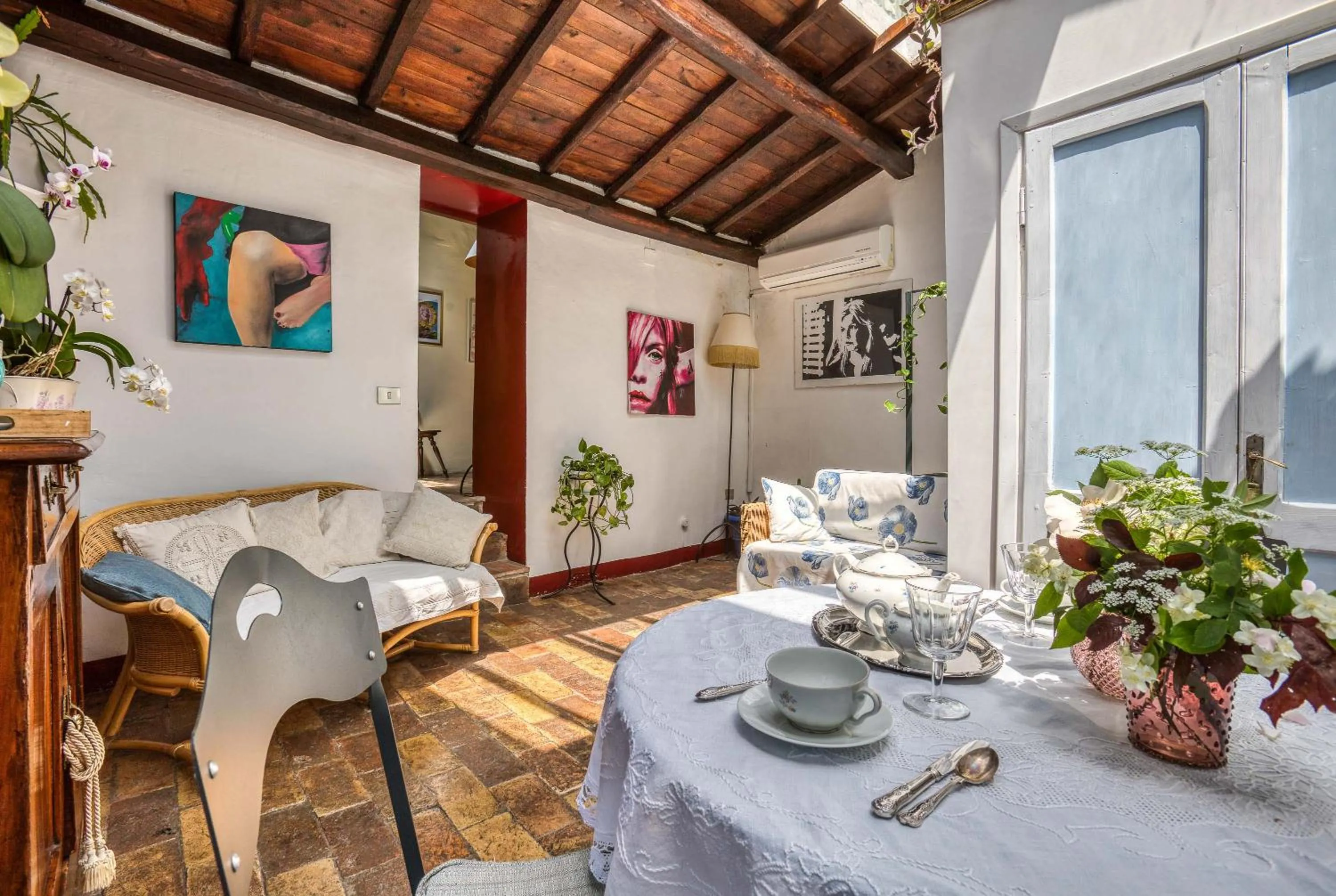 Living room, Bed in B&B dei Papi Boutique Hotel