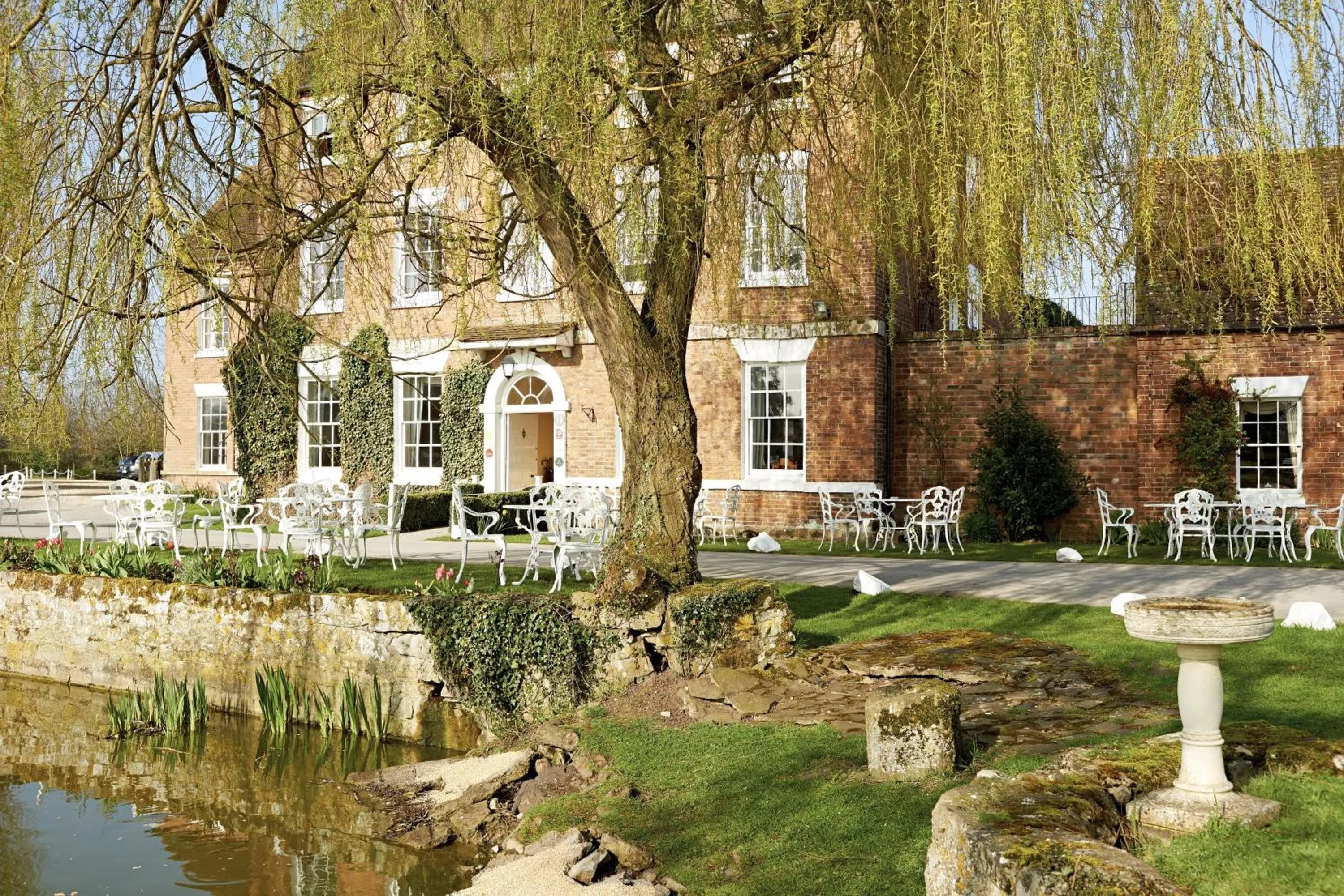 Garden view in Corse Lawn House Hotel