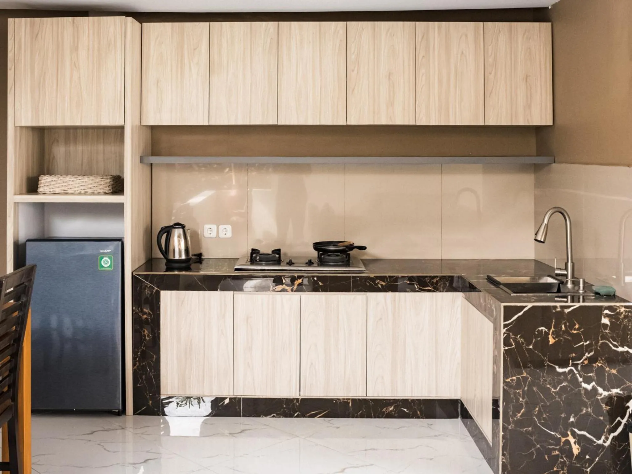 Kitchen or kitchenette in The Bidadari Villas and Spa Umalas - Seminyak