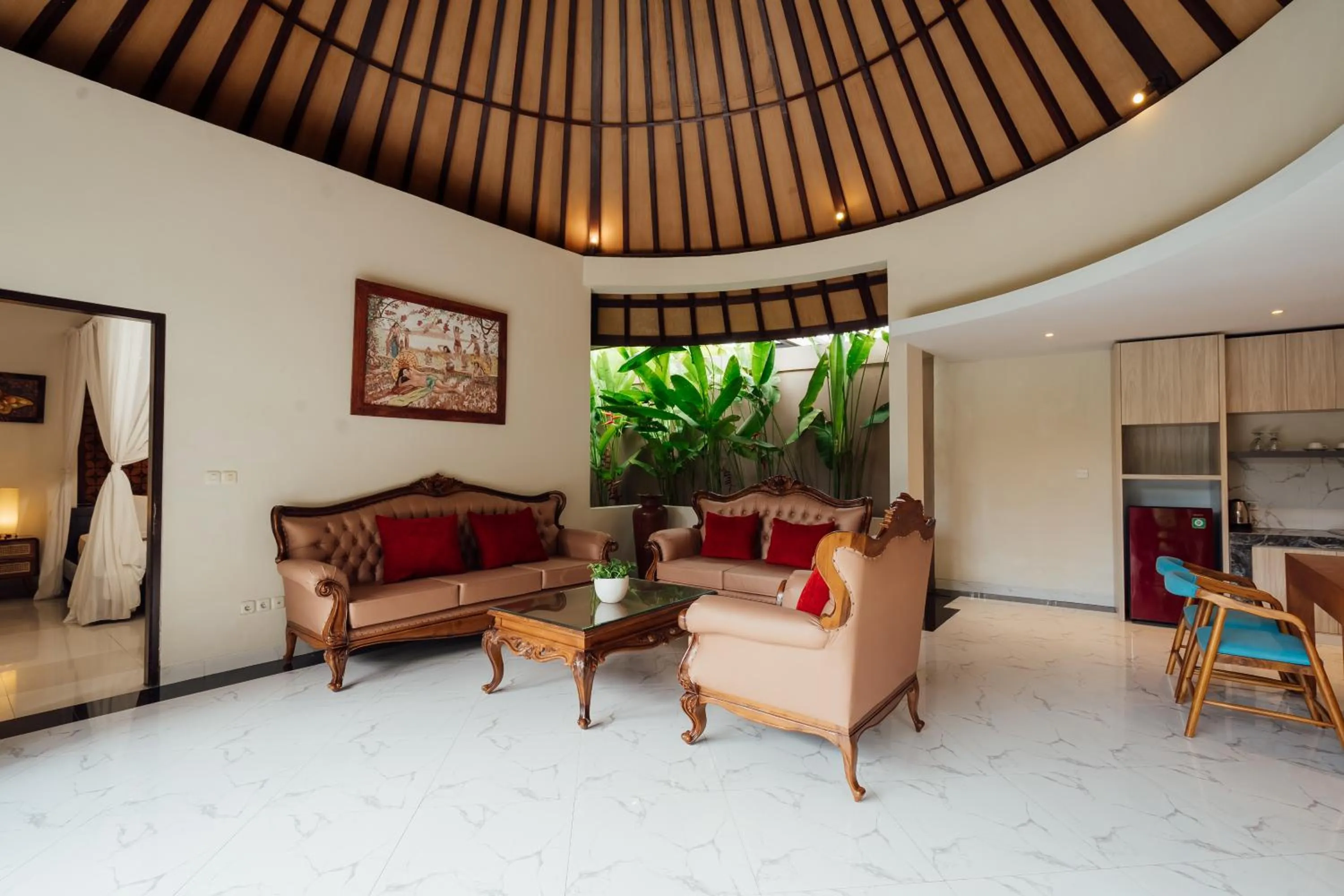 Kitchen or kitchenette in The Bidadari Villas and Spa Umalas - Seminyak