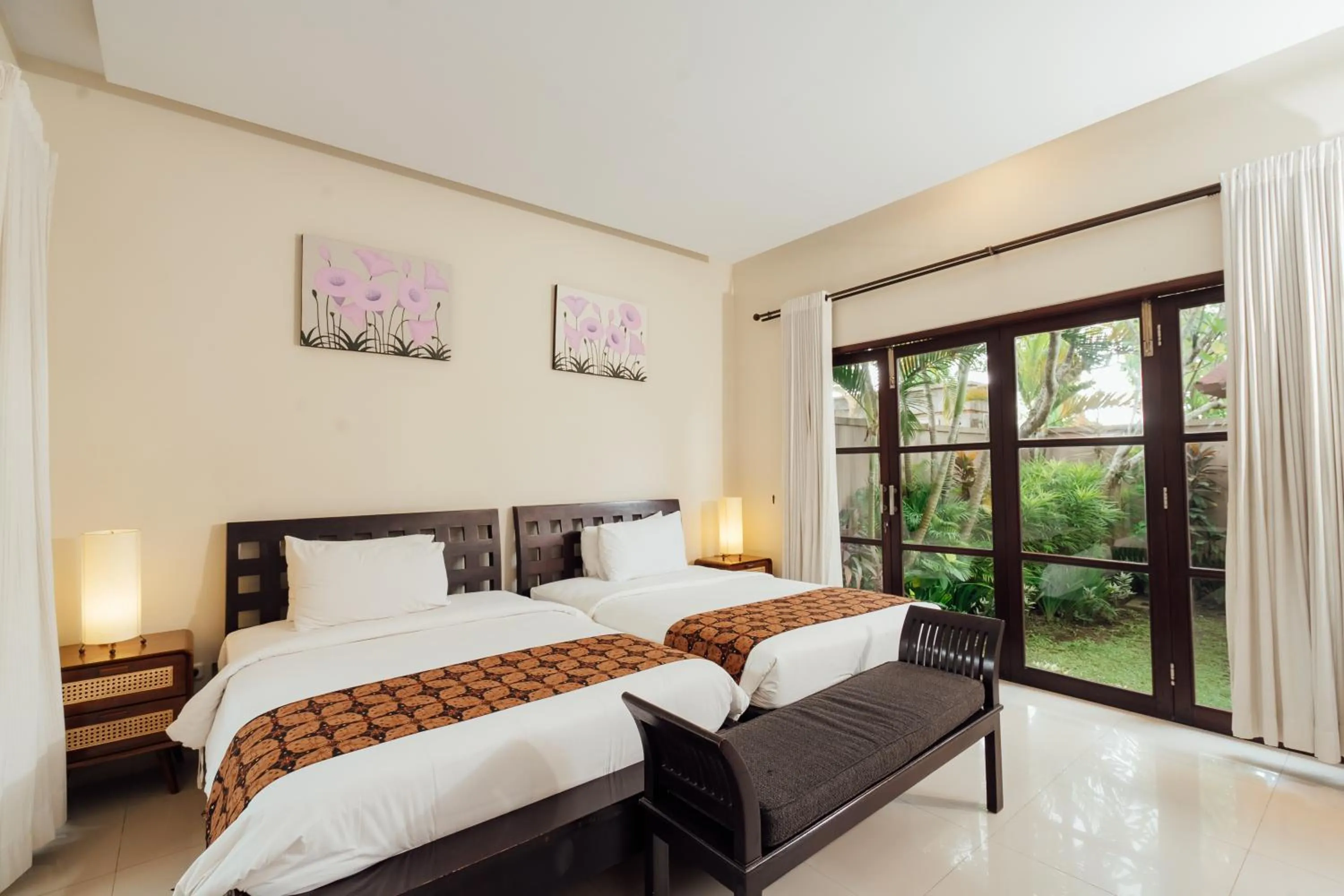 Bed in The Bidadari Villas and Spa Umalas - Seminyak