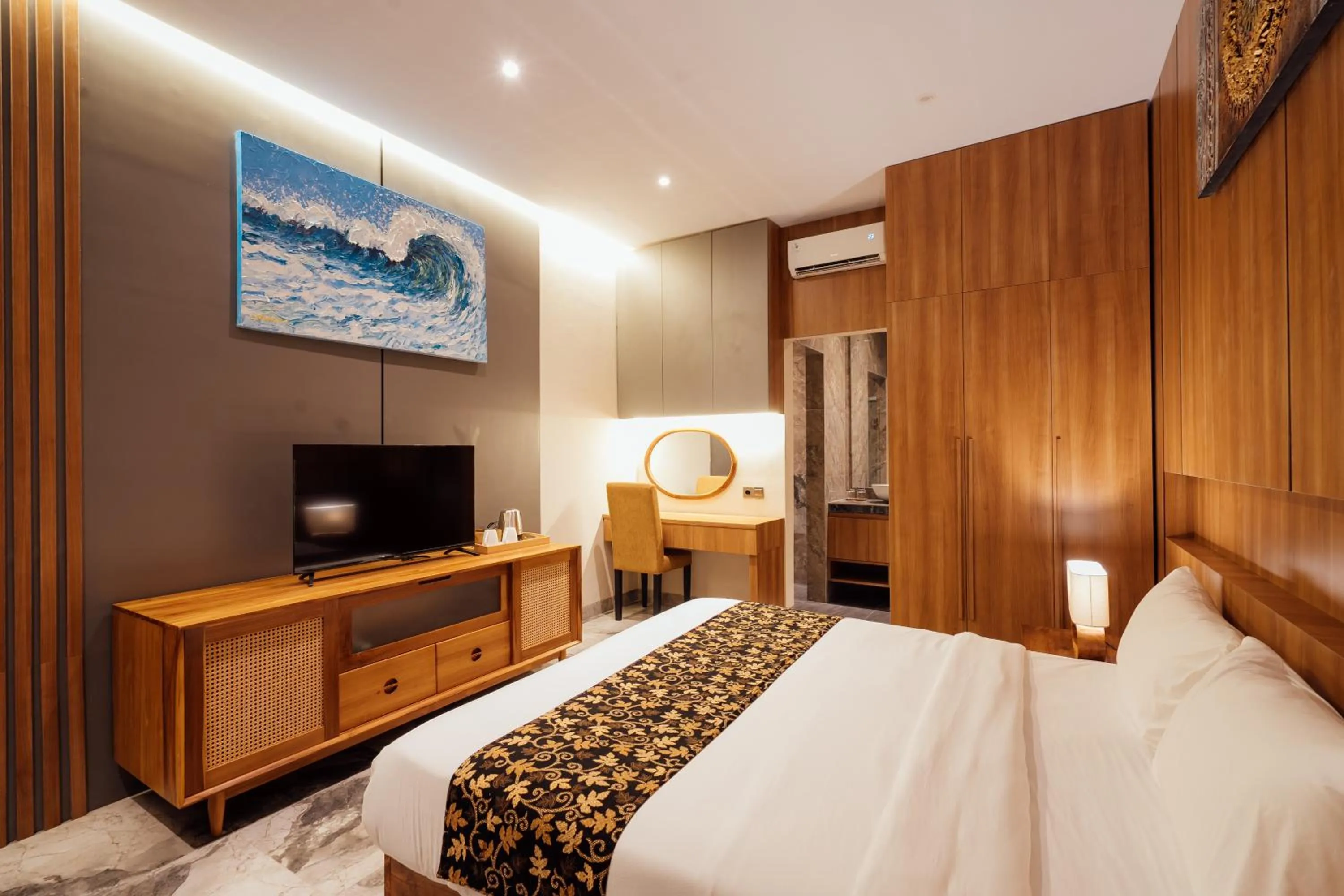 Bedroom, Bed in The Bidadari Villas and Spa Umalas - Seminyak