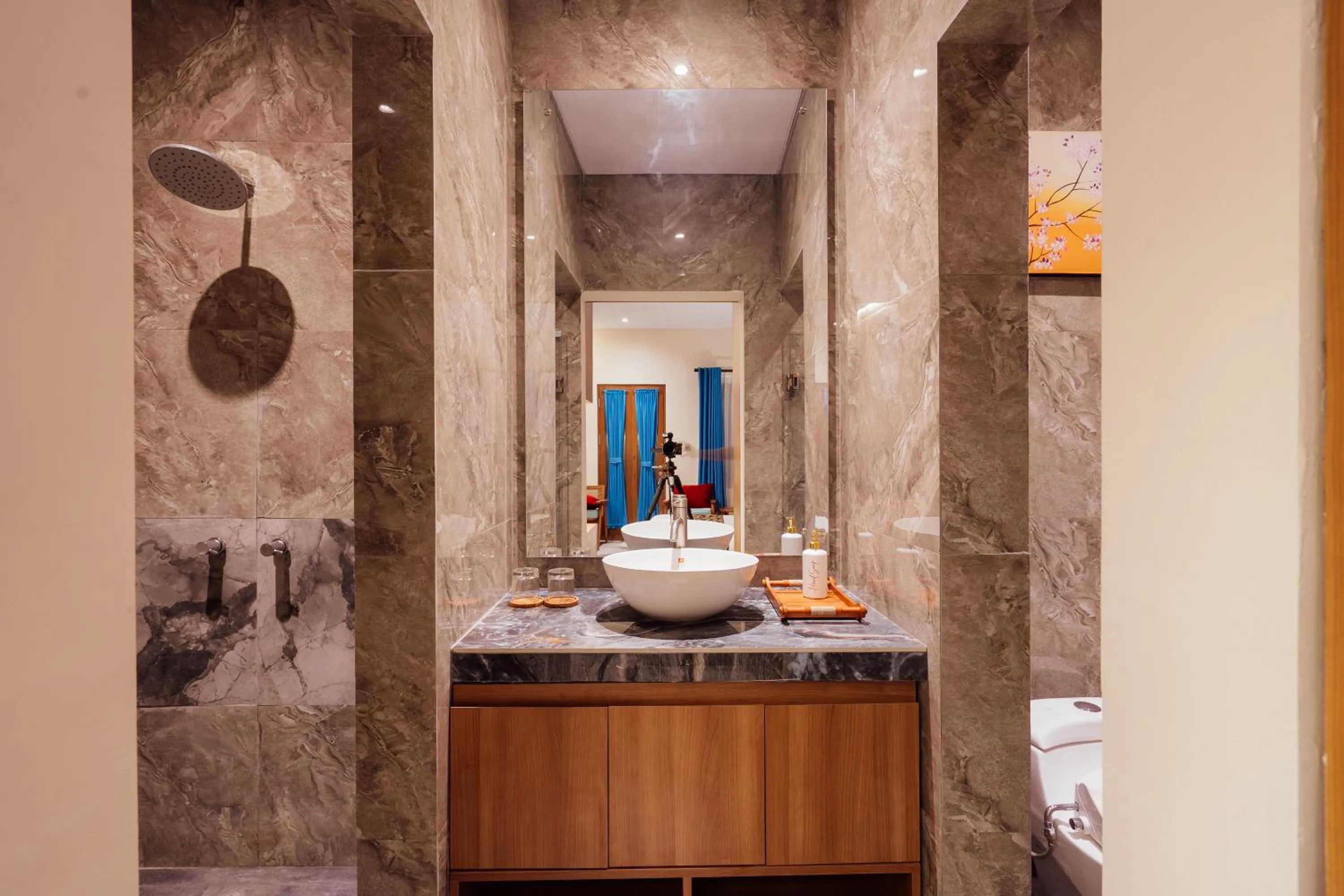 Shower in The Bidadari Villas and Spa Umalas - Seminyak