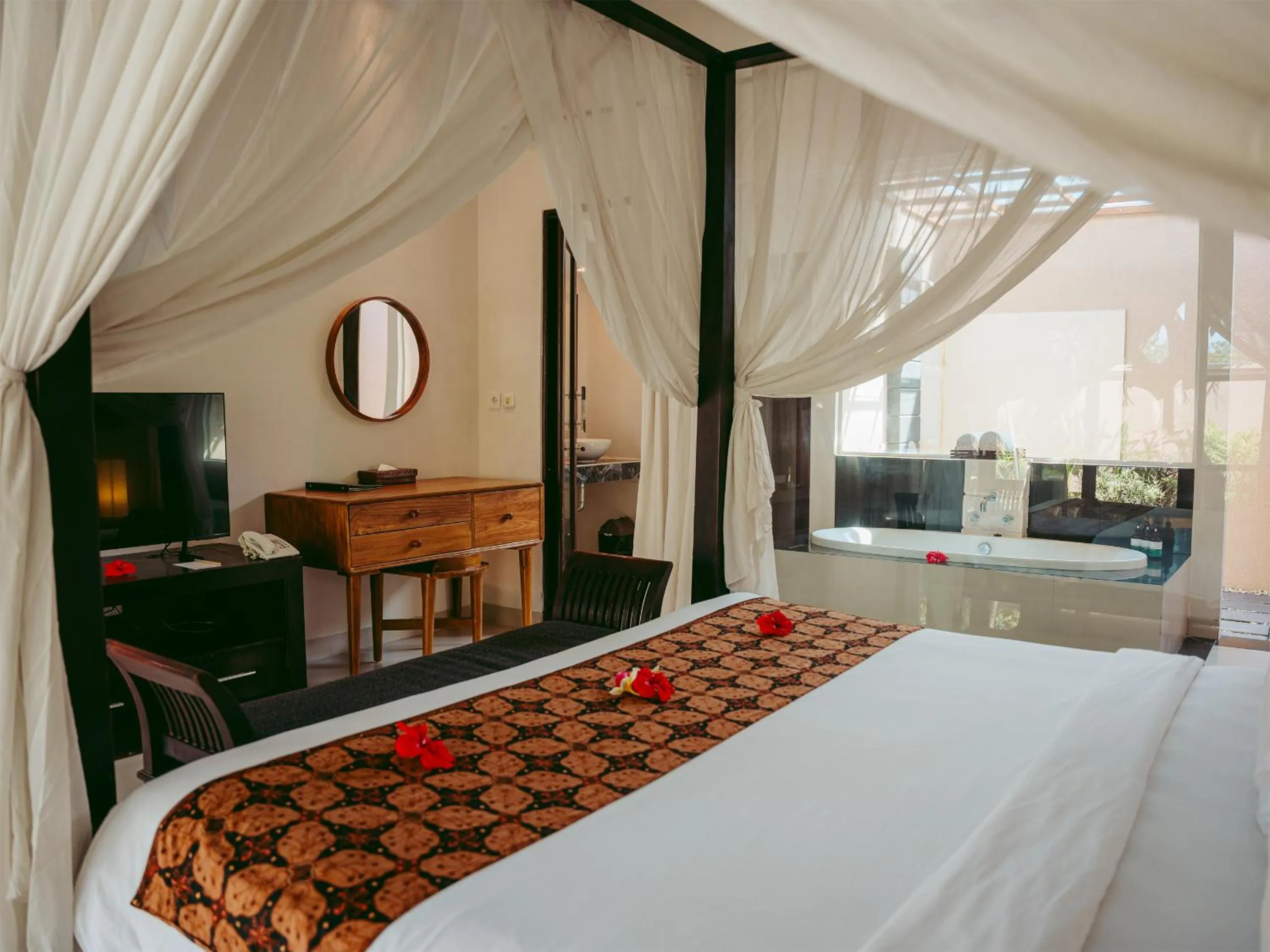Bed in The Bidadari Villas and Spa Umalas - Seminyak