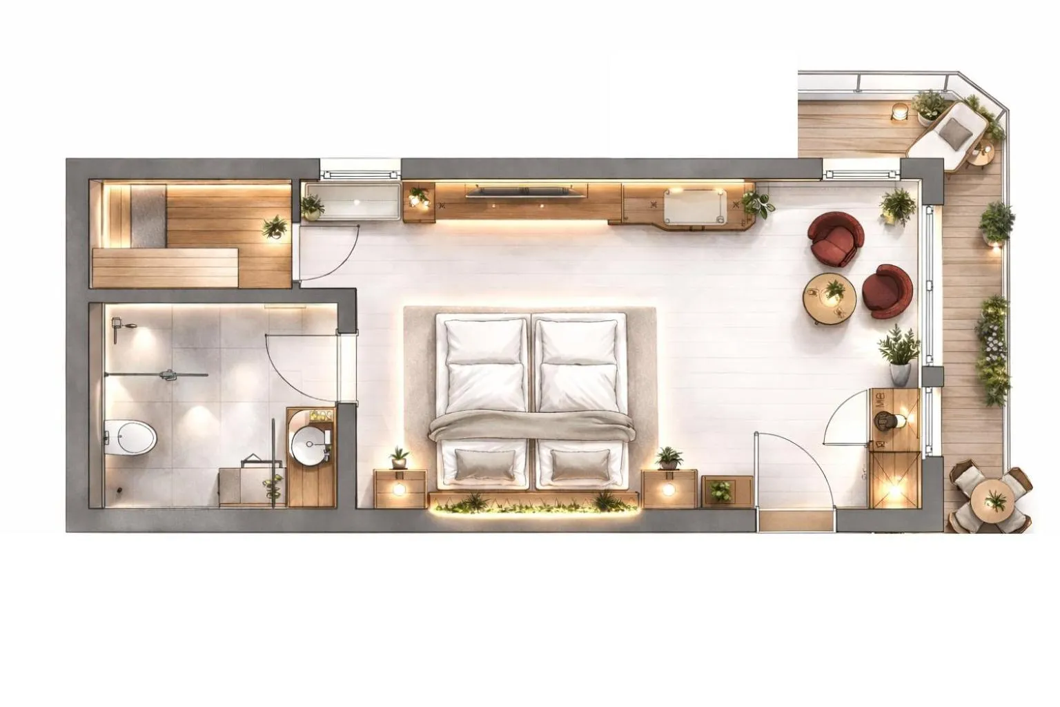Floor plan in Hotel Moselauen