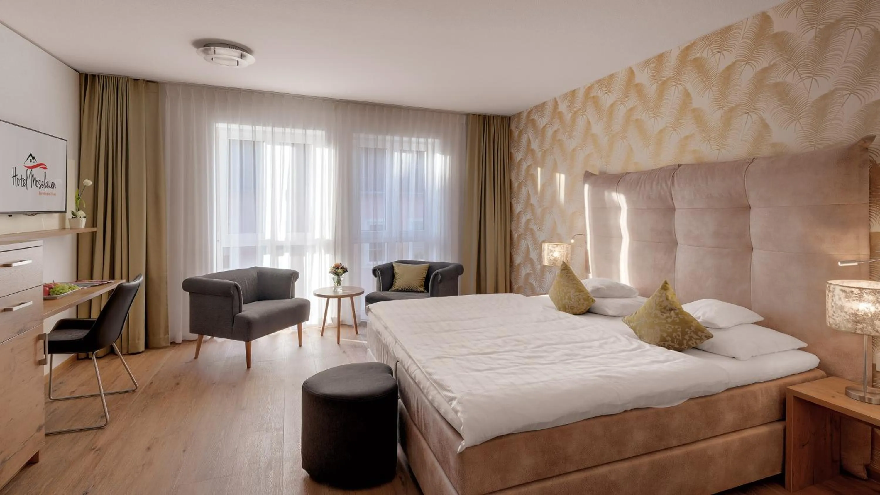 Bed in Hotel Moselauen