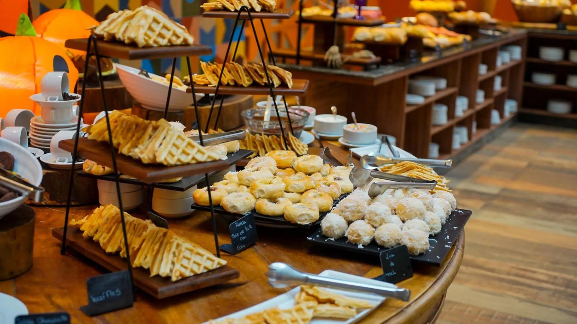 Buffet breakfast in Hot Beach Resort