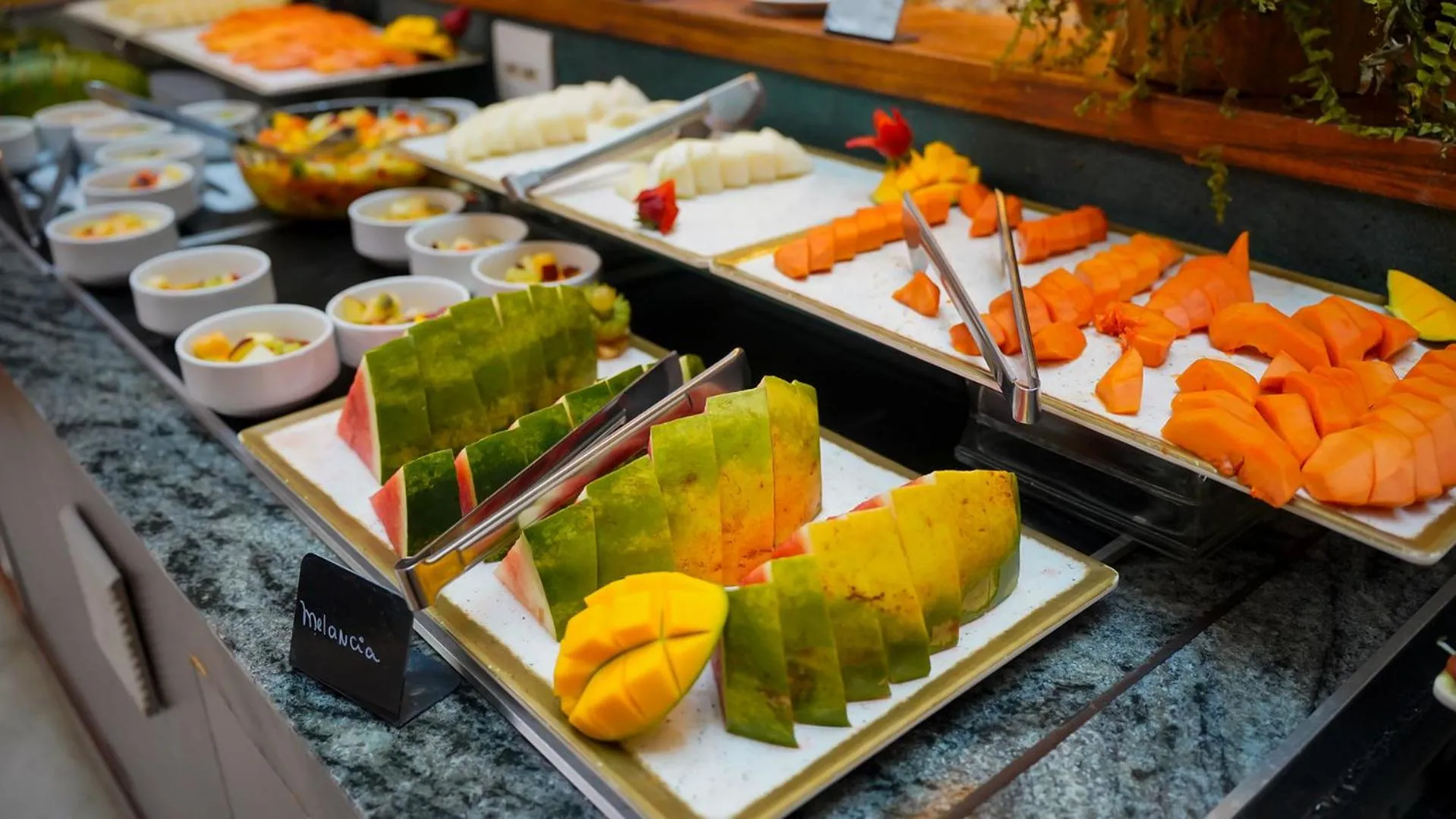 Buffet breakfast in Hot Beach Resort