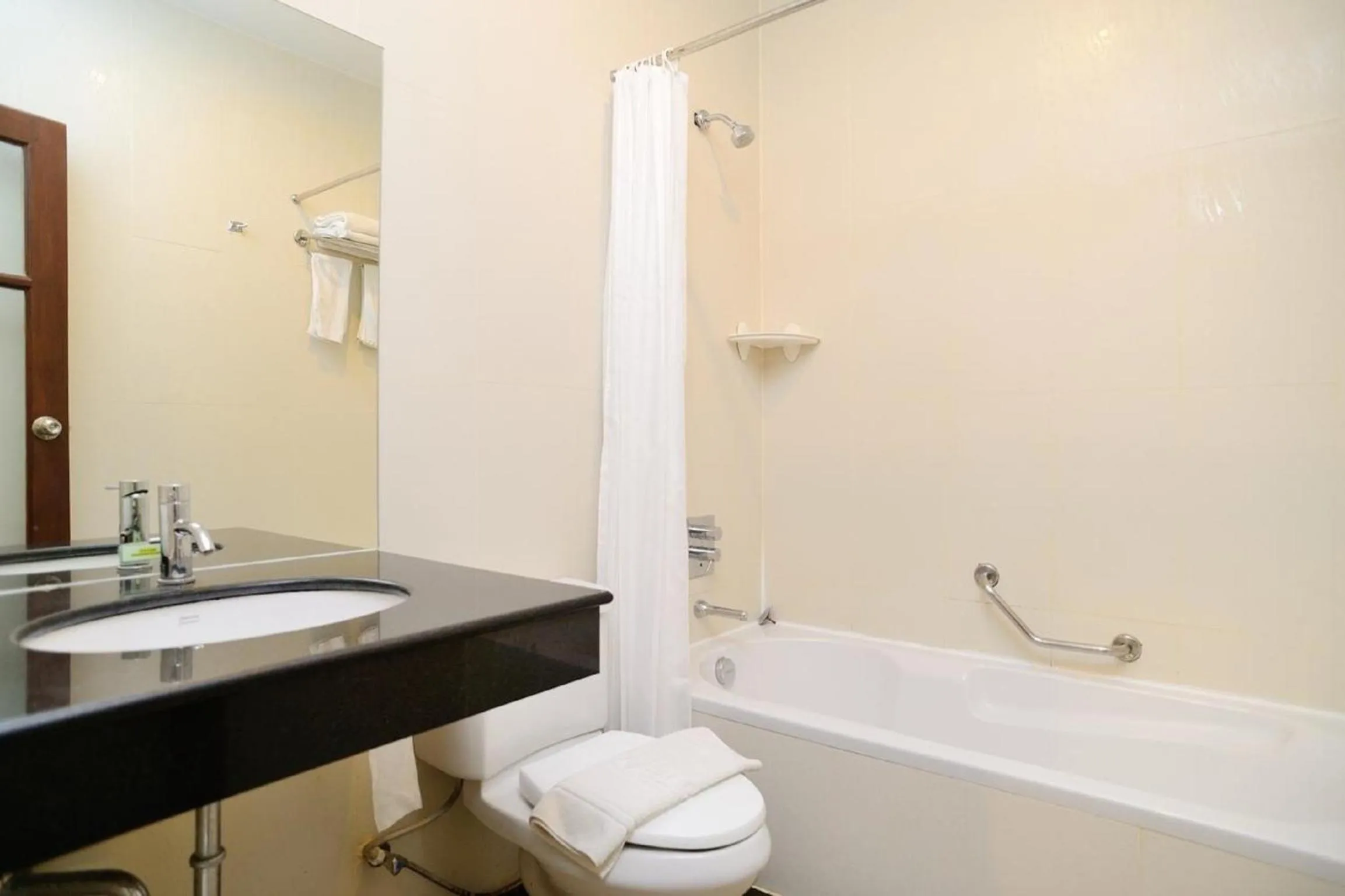 Bathroom in Kamala Beachfront Apartment