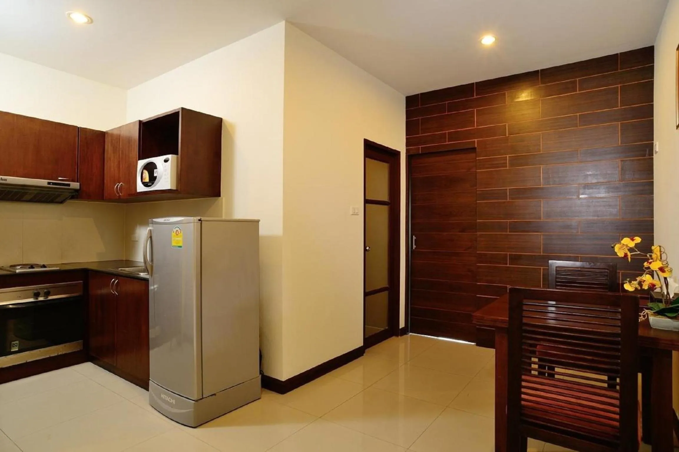 Kitchen or kitchenette in Kamala Beachfront Apartment