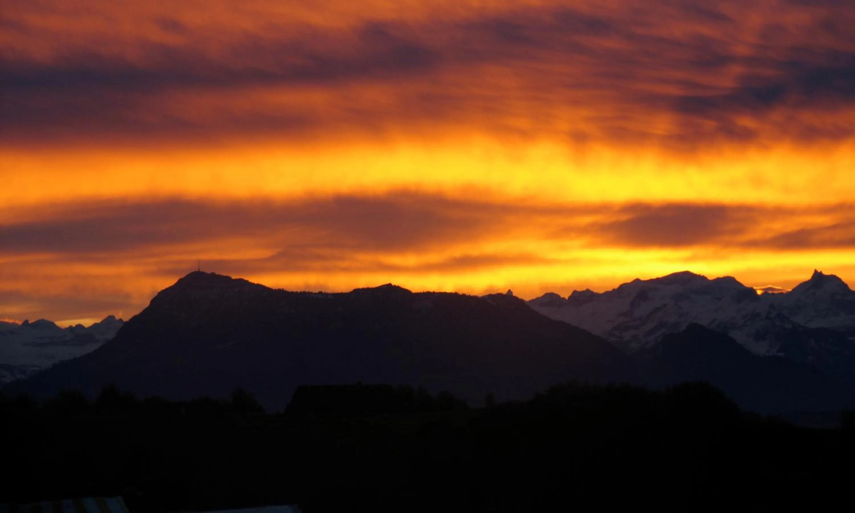 Mountain view in Hotel Restaurant Vogelsang