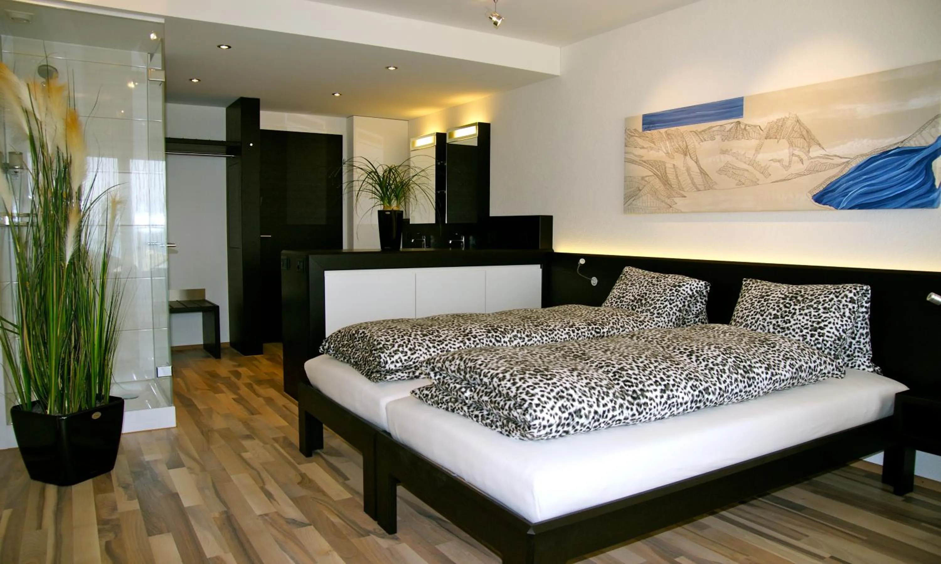 Bed in Hotel Restaurant Vogelsang