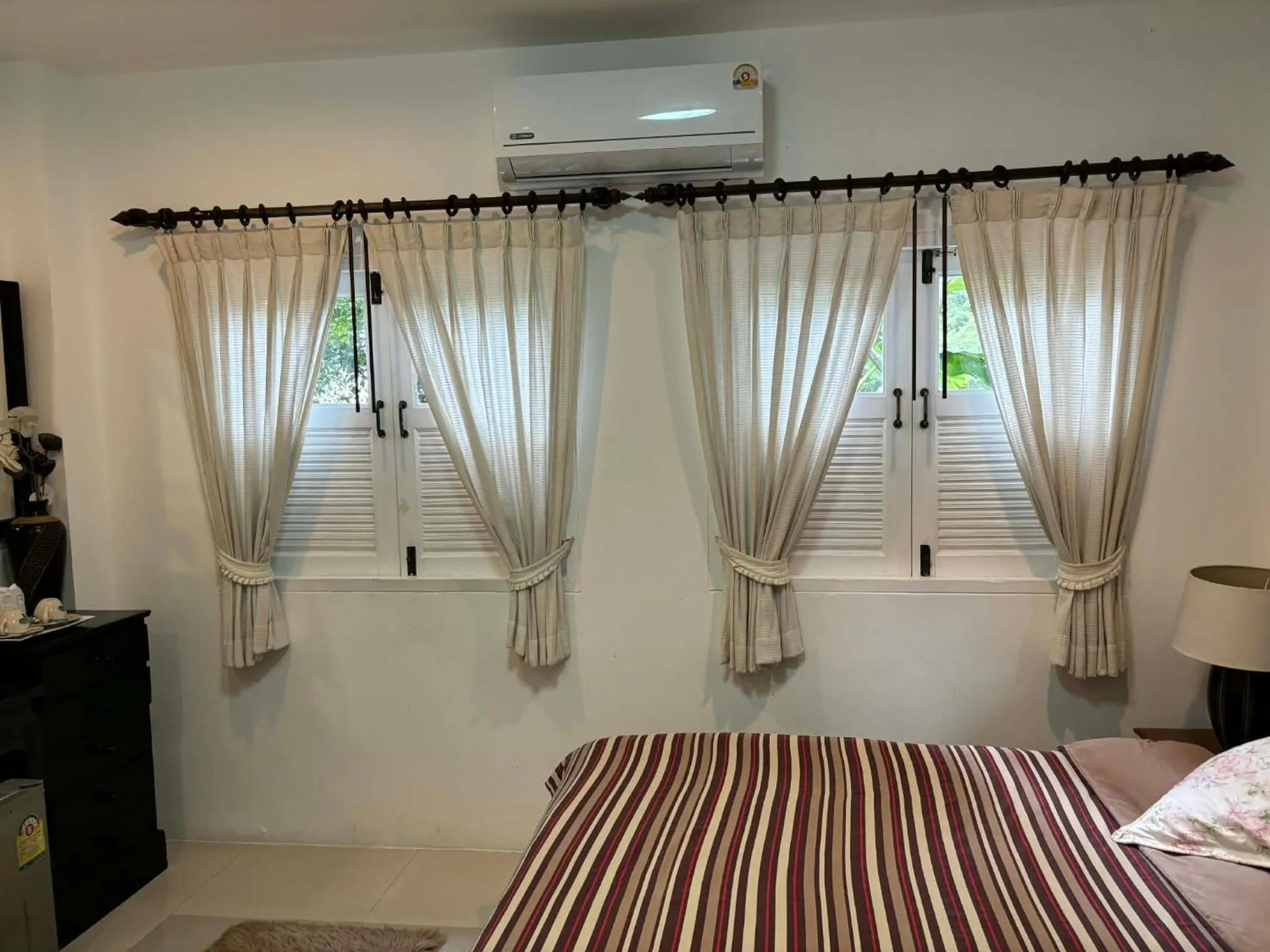 air conditioner, Bed in Banyan House Samui bed and breakfast (Adult Only)