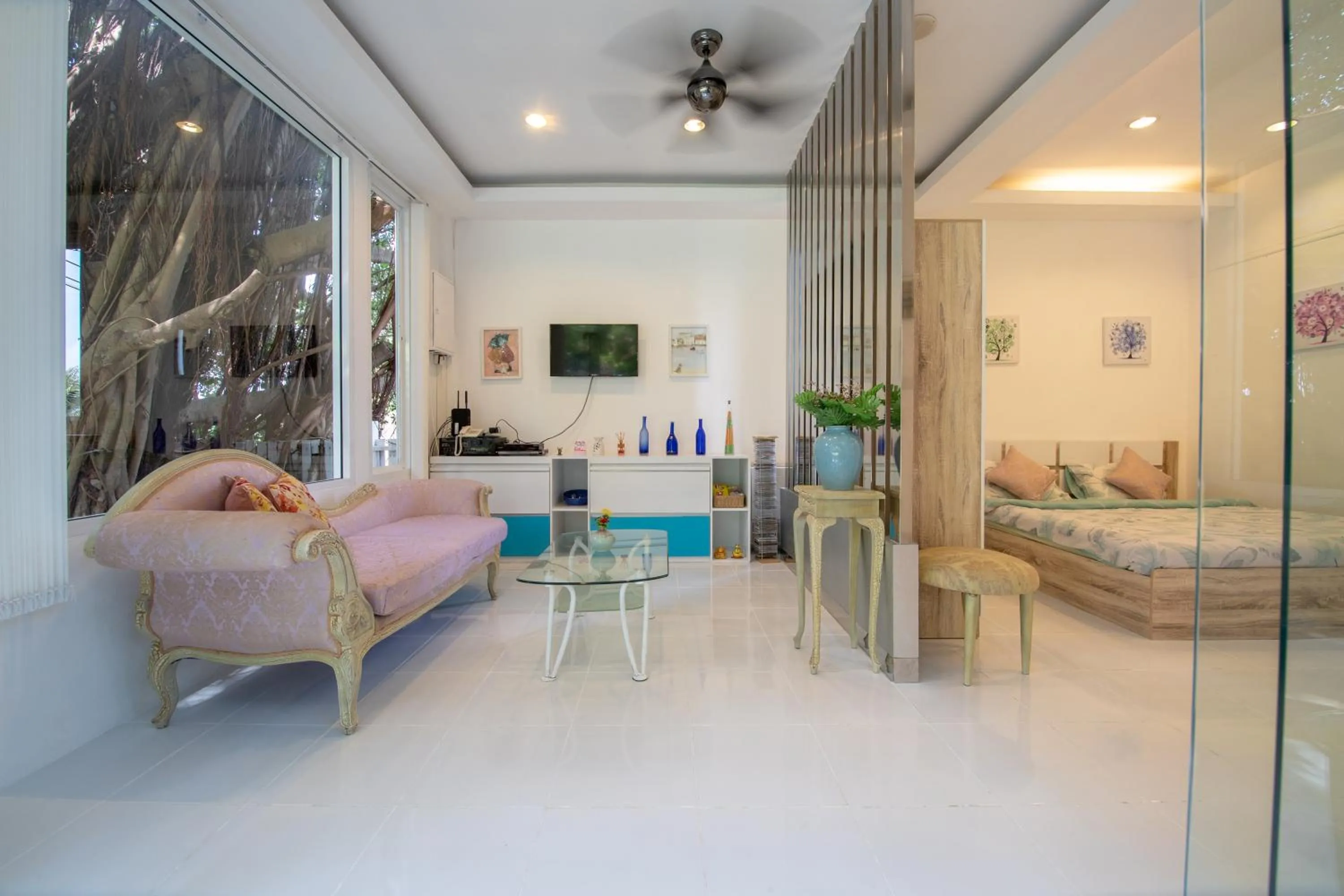 Seating area in Banyan House Samui bed and breakfast (Adult Only)