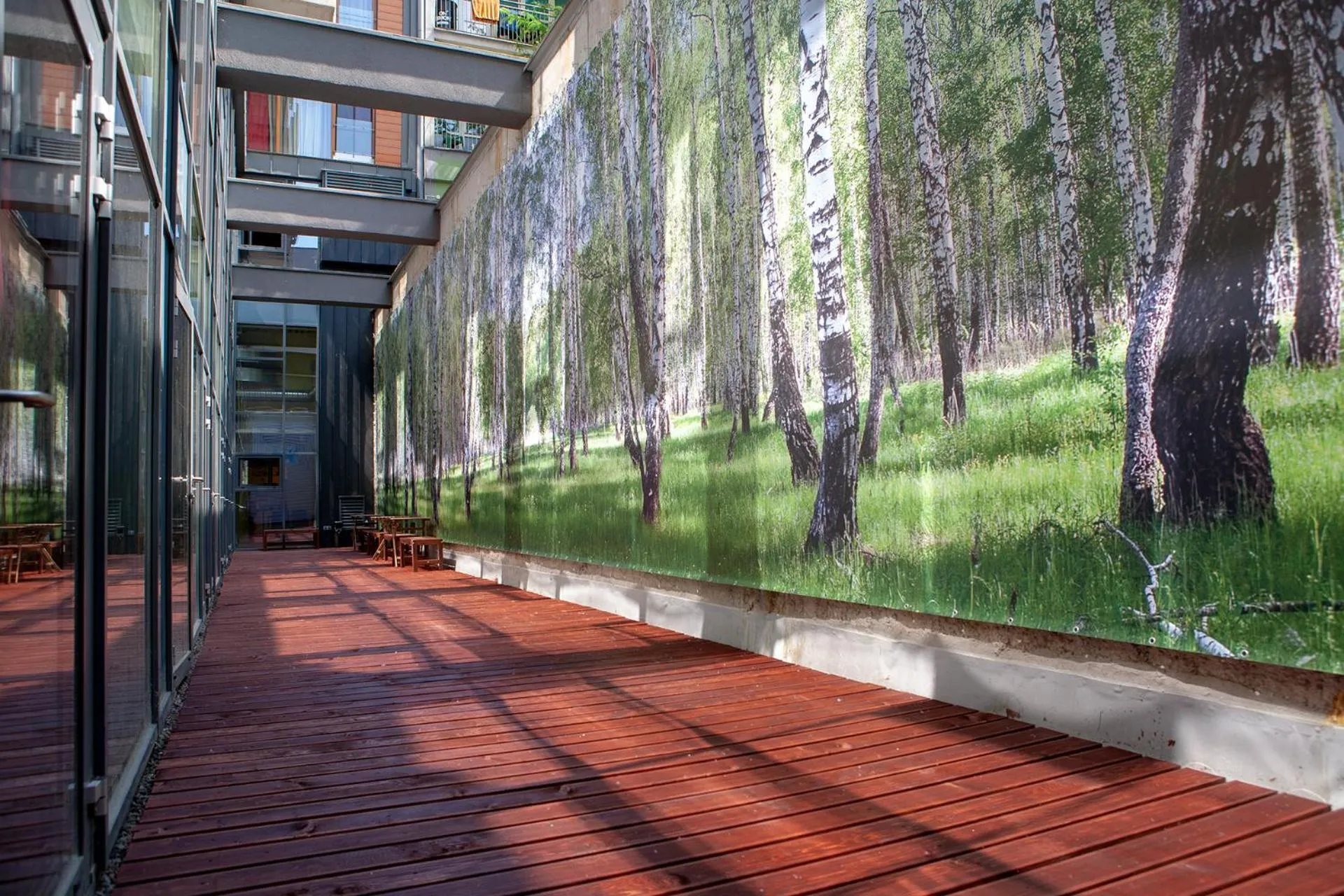 Patio in City Express Hostel