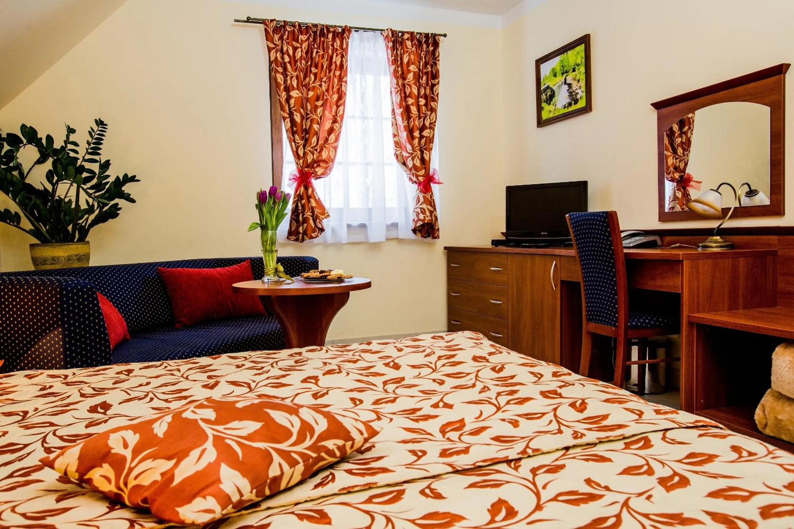 Bed in Hotel Concordia