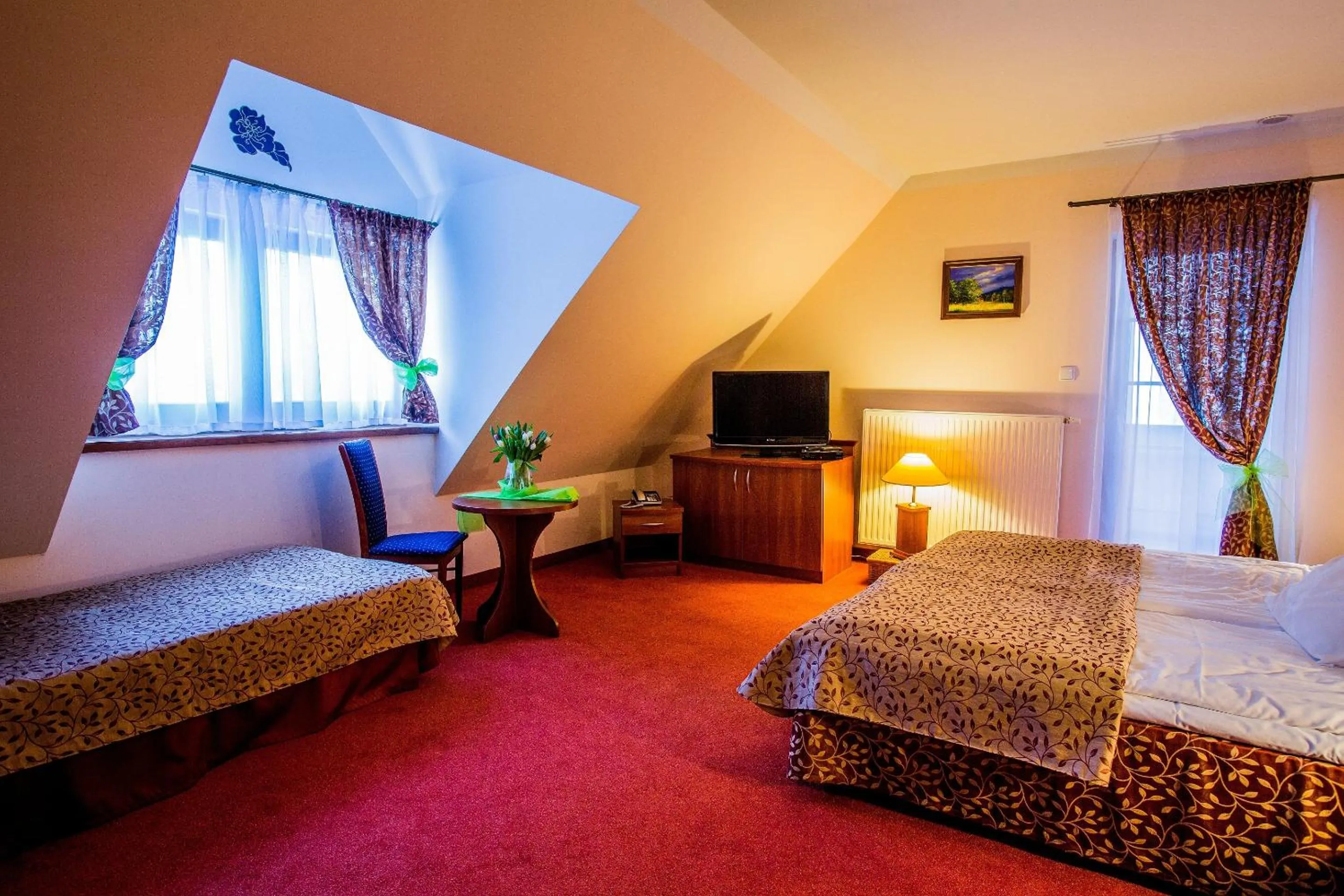 Bed in Hotel Concordia