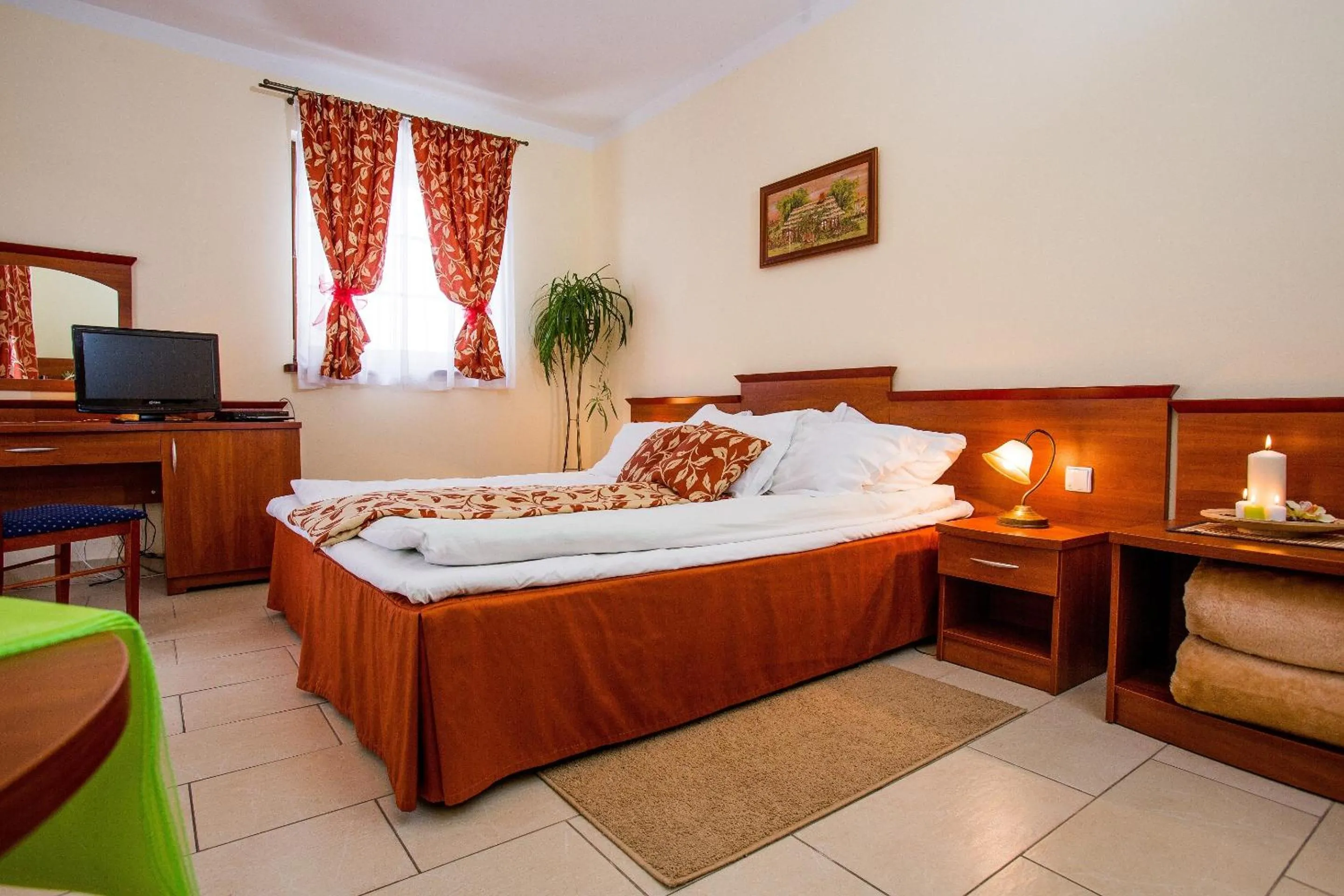 Bed in Hotel Concordia