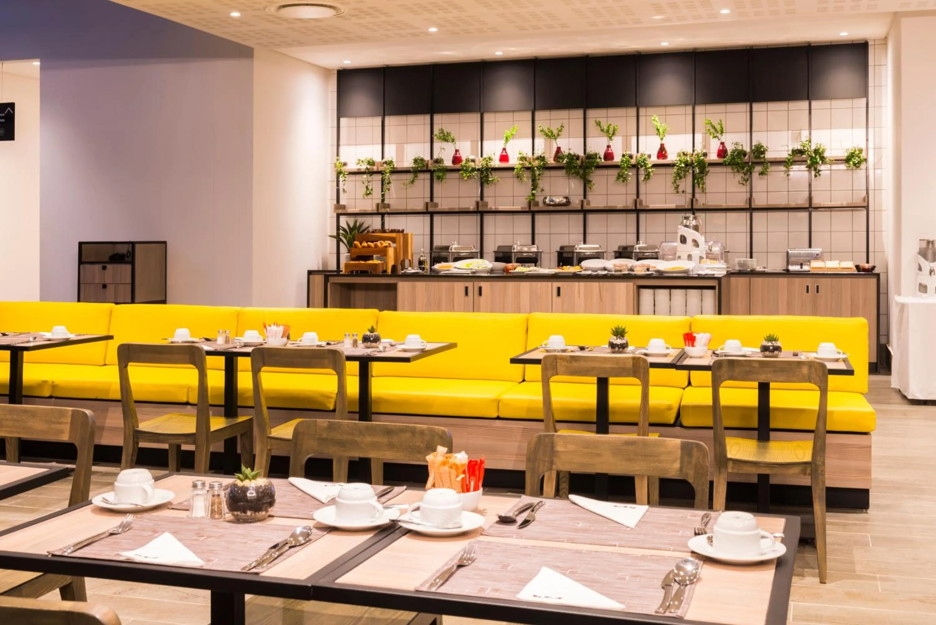 Dining area in ONOMO Hotel Durban