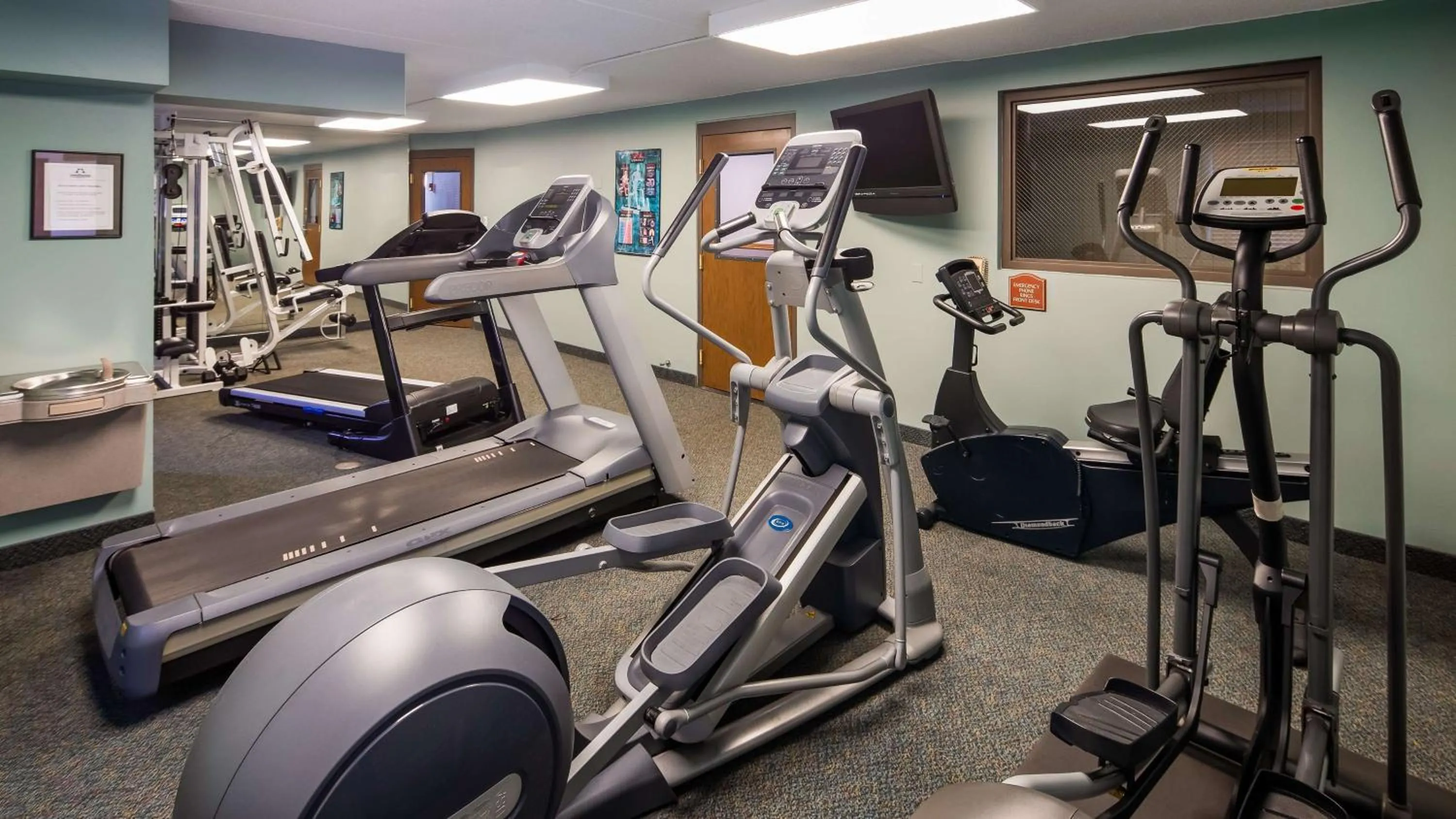 Fitness centre/facilities in SureStay Plus Hotel by Best Western Black River Falls
