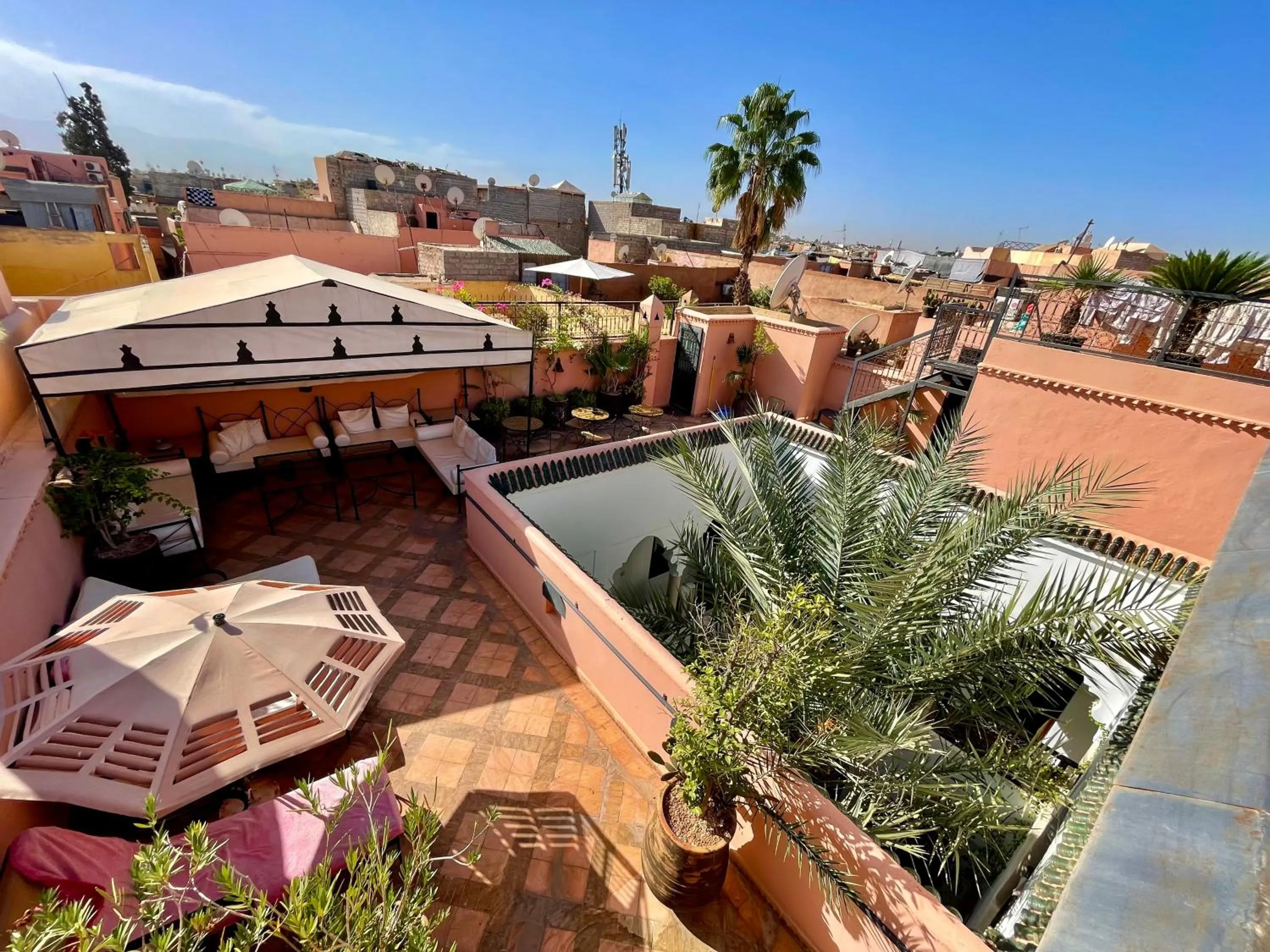 Balcony/Terrace in Riad Elias & Spa
