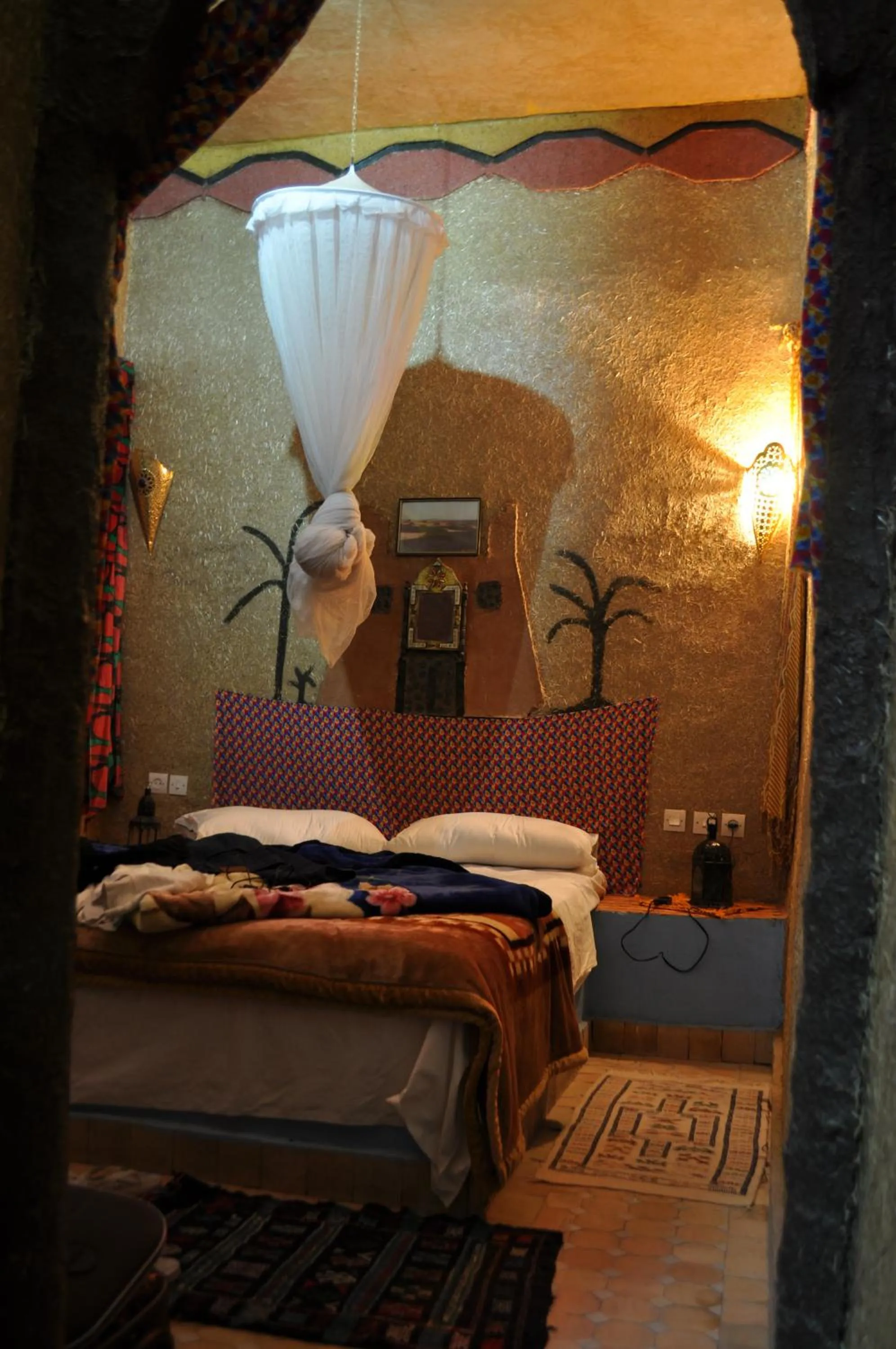 Bedroom, Bed in Riad Aicha & Camel Trekking