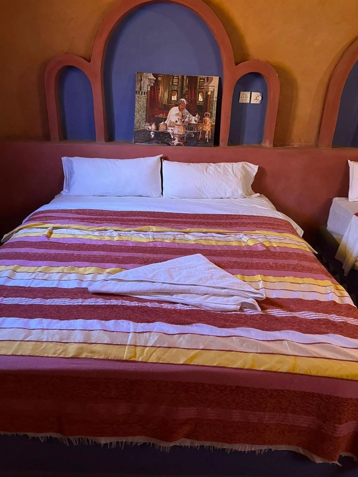 Bedroom, Bed in Riad Aicha & Camel Trekking